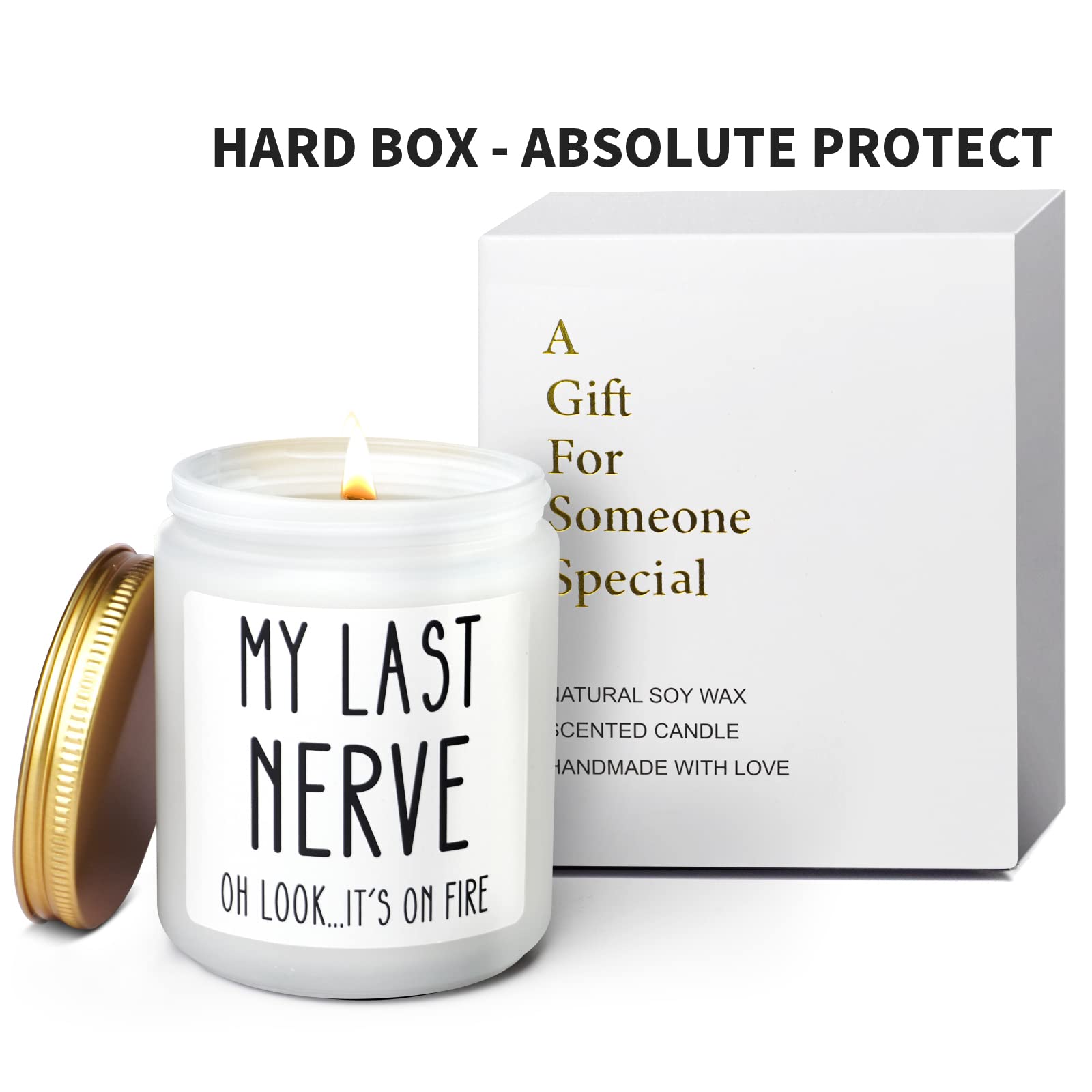 Scented Candles Gifts for Women - Funny Birthday, Christmas, Valentine's Day Presents for Her, Mom, BFF, Best Friends, Girlfriend, Sister (Vanilla) - Perfect for Relaxation, Aromatherapy, and Home Decor