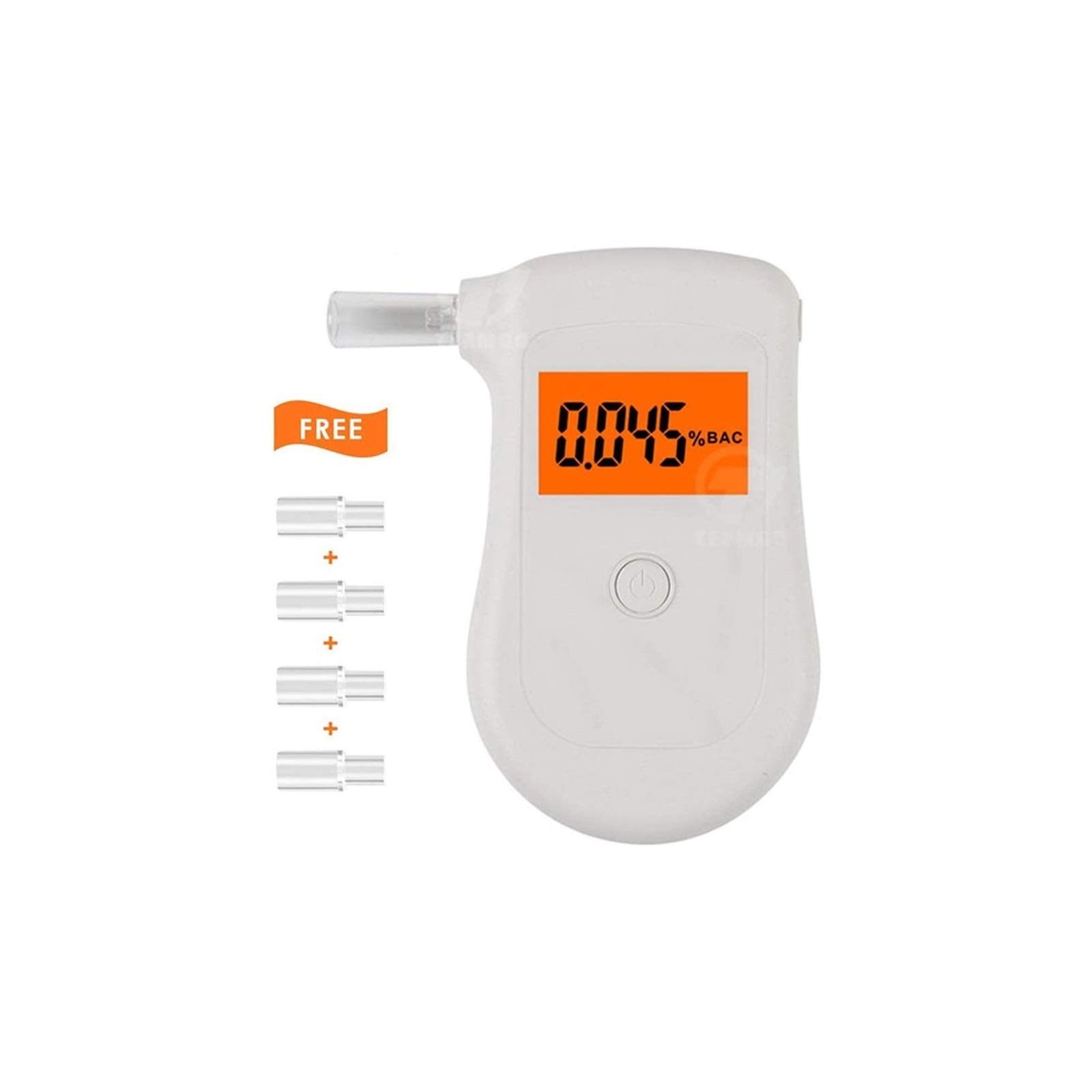 Portable Digital Breathalyzer Alcohol Tester with Backlit LCD Display - Accurate BAC Testing for Personal & Professional Use - Perfect for Home Safety, Workplace Testing, and Responsible Drinking Monitoring