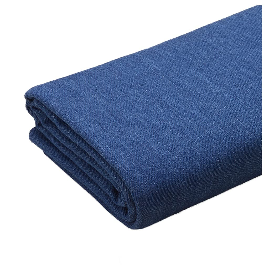 Premium 100% Cotton Denim Fabric - Soft, Breathable, Medium Blue 57