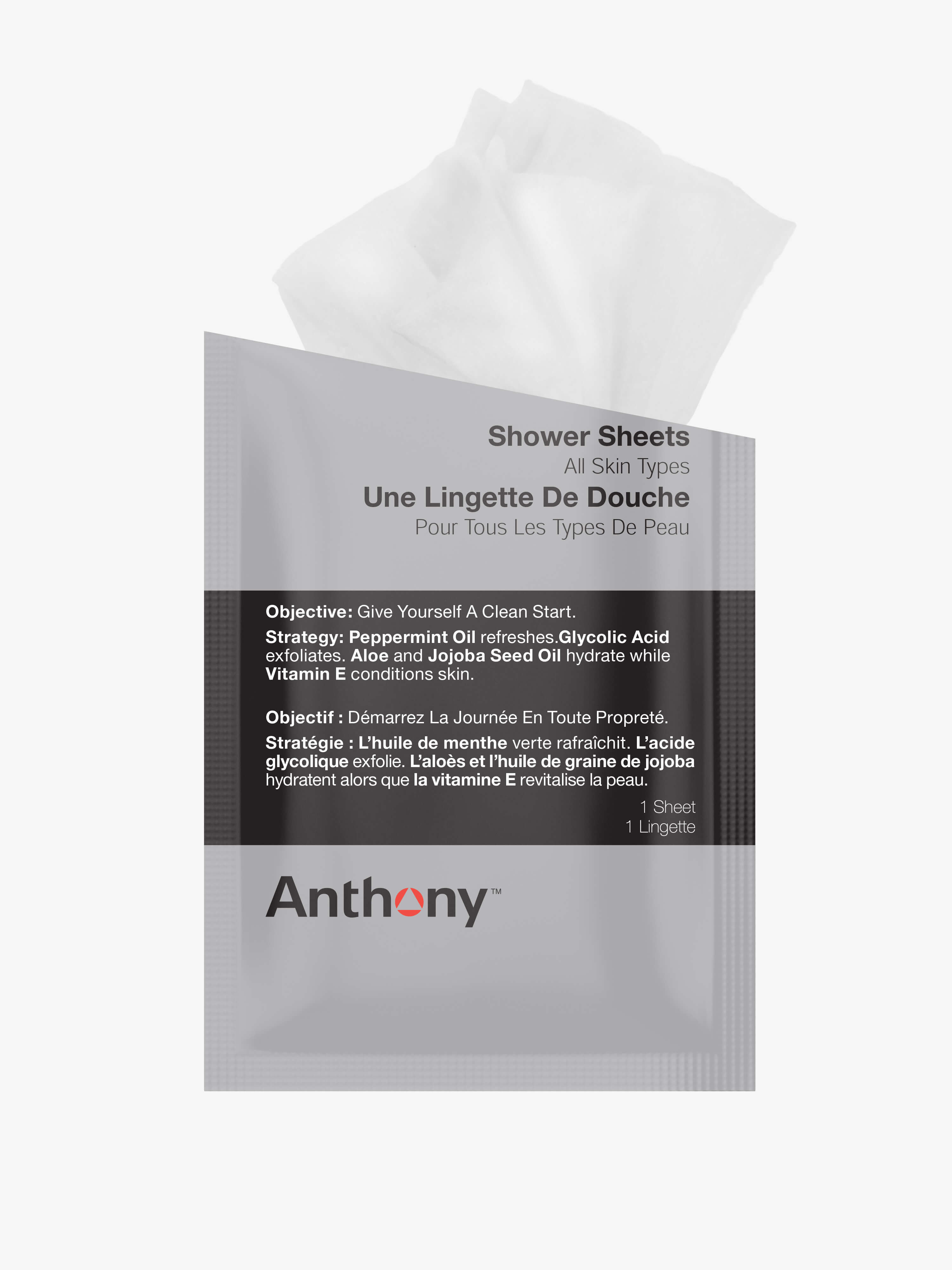 Anthony Shower Sheets - Refreshing Body Wipes for Gym, Travel & Outdoor Activities | Quick Cleanse for Post-Workout & On-The-Go Hygiene