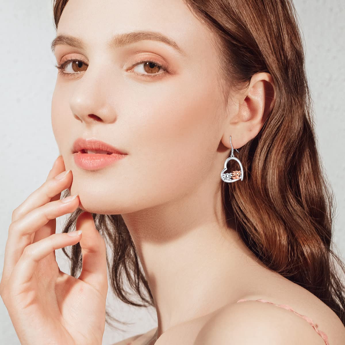 925 Sterling Silver Cute Animal Drop Earrings for Women - Guinea Pig, Penguin, Hippo, Snake, Owl, Cat, Otter, Fox, Tulip & Mermaid Designs | Perfect Sister Gift, Birthday Present & Everyday Fashion Jewelry | Great for Parties, Dating & Office Wear