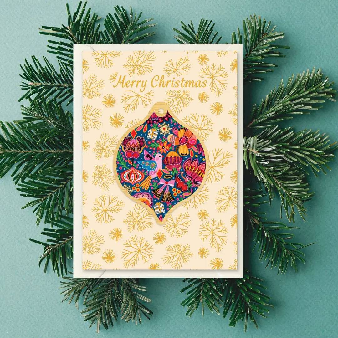Christmas Ornaments & Holiday Cards Set - Australian-Themed Xmas Decor for Tree & Festive Greetings | Perfect for Home, Office & Gift Giving