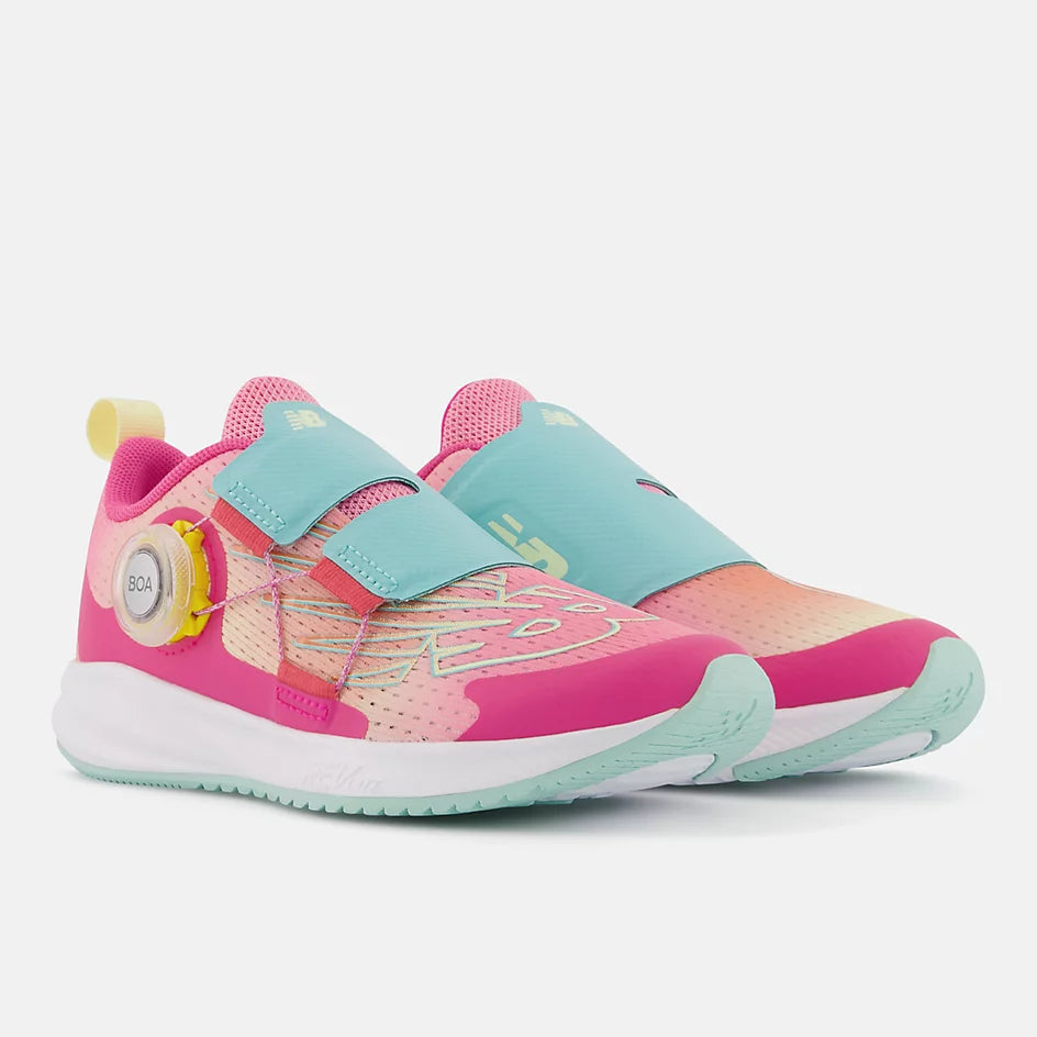 New Balance FuelCore Reveal Boa Kids Running Shoes - Lightweight & Breathable for Active Play, Sports & School - Hi Pink