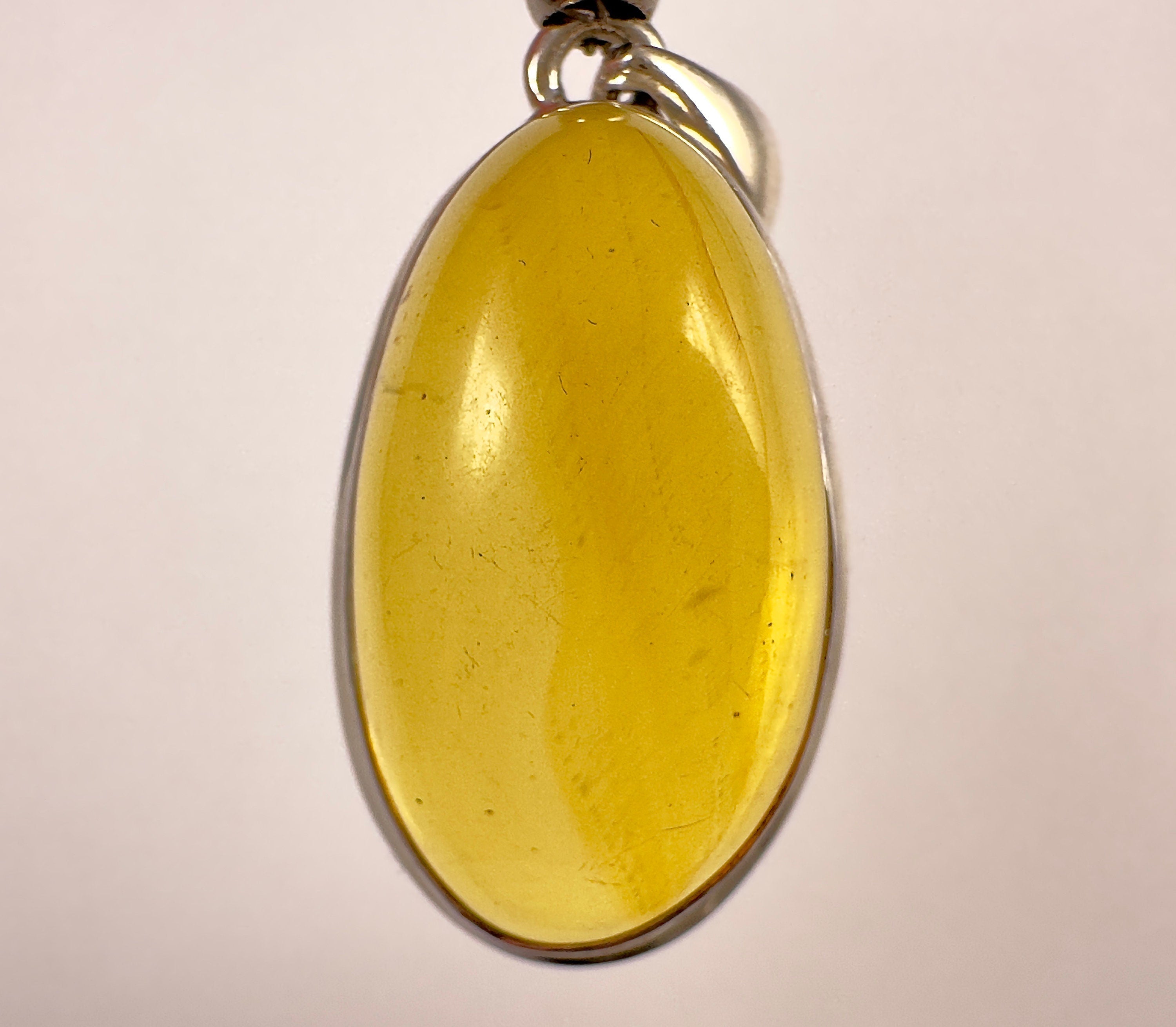 AAA Grade Amber Pendant with Sterling Silver & Crystal | Healing Stones Jewelry for Women | Perfect for Meditation, Energy Balancing & Spiritual Gifts
