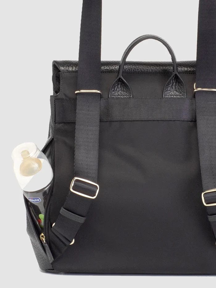Storksak St James Genuine Leather Diaper Bag for Moms - Perfect for Baby Essentials, Travel & On-the-Go Parenting