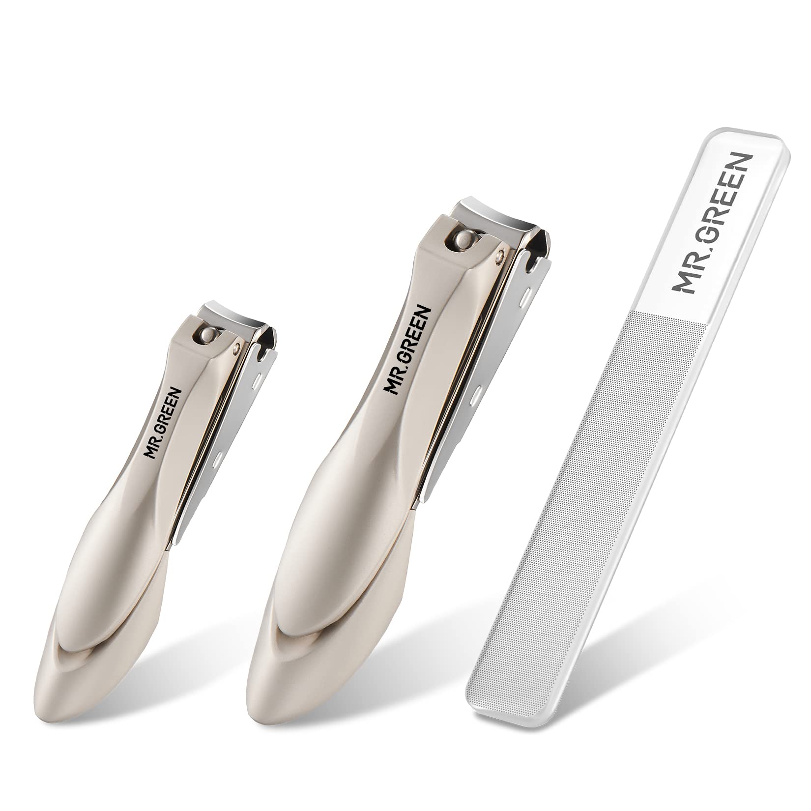 MR.GREEN Baby Safety Nail Clippers Set - Newborn Infant Nail Trimmer & Nano Glass Nail File for Gentle Fingernail Care | Essential Manicure Tools for Parents & Toddlers | Perfect for Home, Travel & Nursery Use
