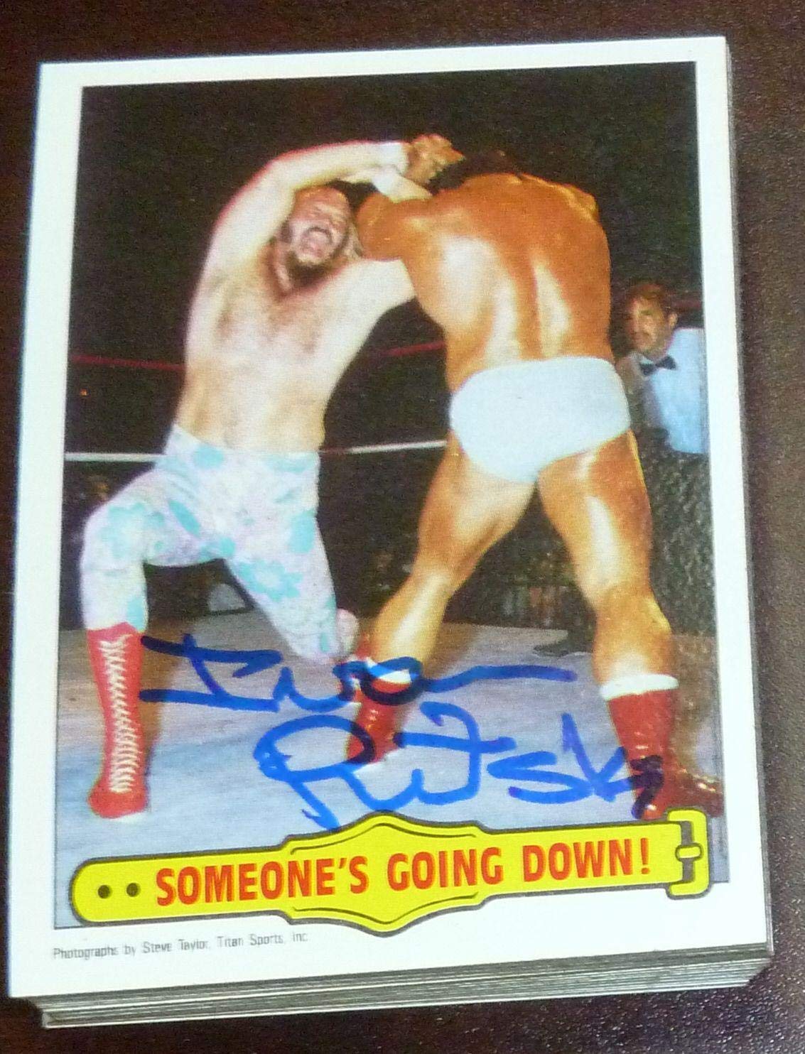 Ivan Putski Autographed 1985 Topps WWF Rookie Card #39 WWE Wrestling Memorabilia - Signed Collectible for WWE Fans, Wrestling Enthusiasts & Sports Card Collectors - Perfect for Display, Auctions & Investment