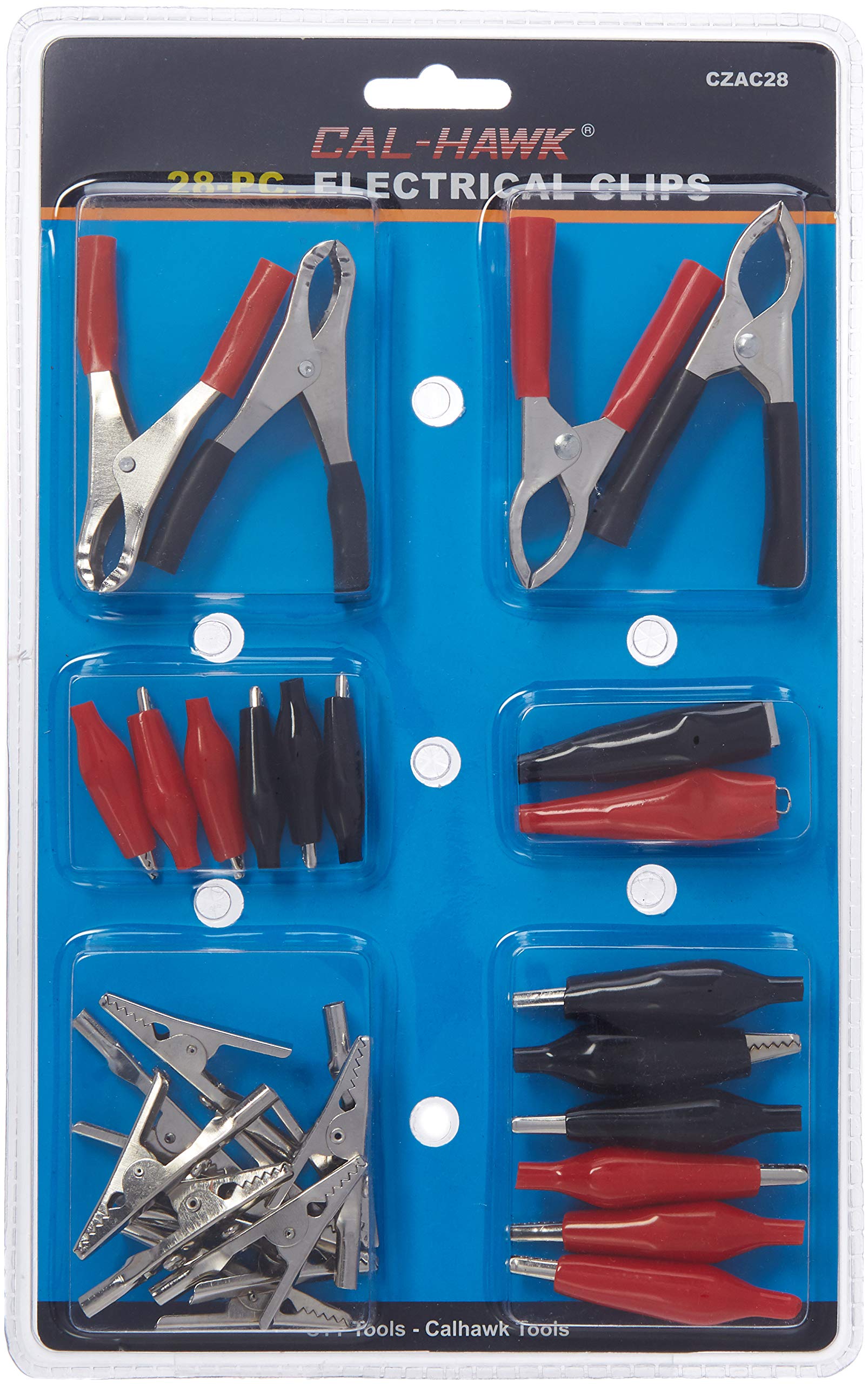 Cal Hawk Tools CZAC28 Electrical Clip Set - Professional Insulated Wire Connectors for Home & Automotive Wiring | Secure Electrical Connections for DIY Projects, Repairs & Installations
