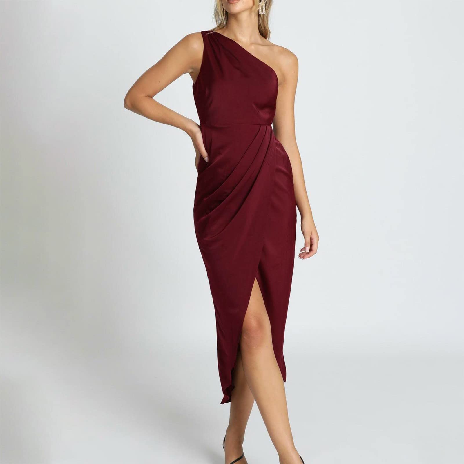 Sexy Strapless Cocktail Dress for Women - Solid Color Summer Party Dress - Juniors Casual Dress for Night Out, Club, Wedding & Special Occasions