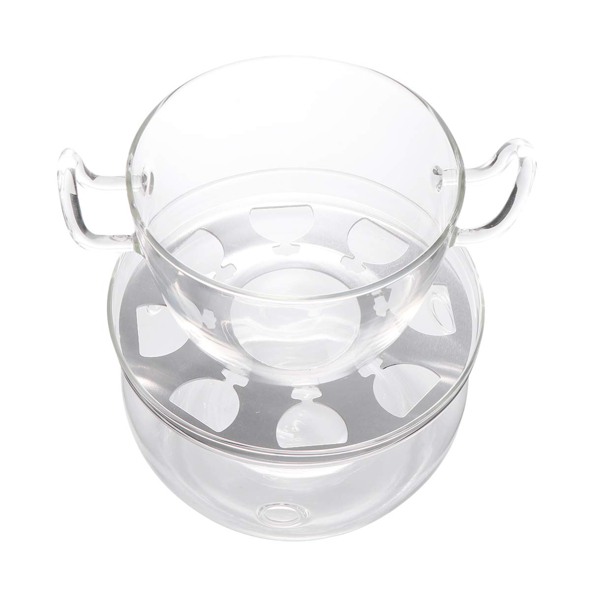 TOYANDONA 1 Set Glass Melting Pot Double Boiler - Heat-Resistant Glass Milk Warmer & Coffee Pot for Melting Butter, Chocolate, Candy, Cheese, Caramel - Perfect for Candle Making, DIY Desserts & Kitchen Use