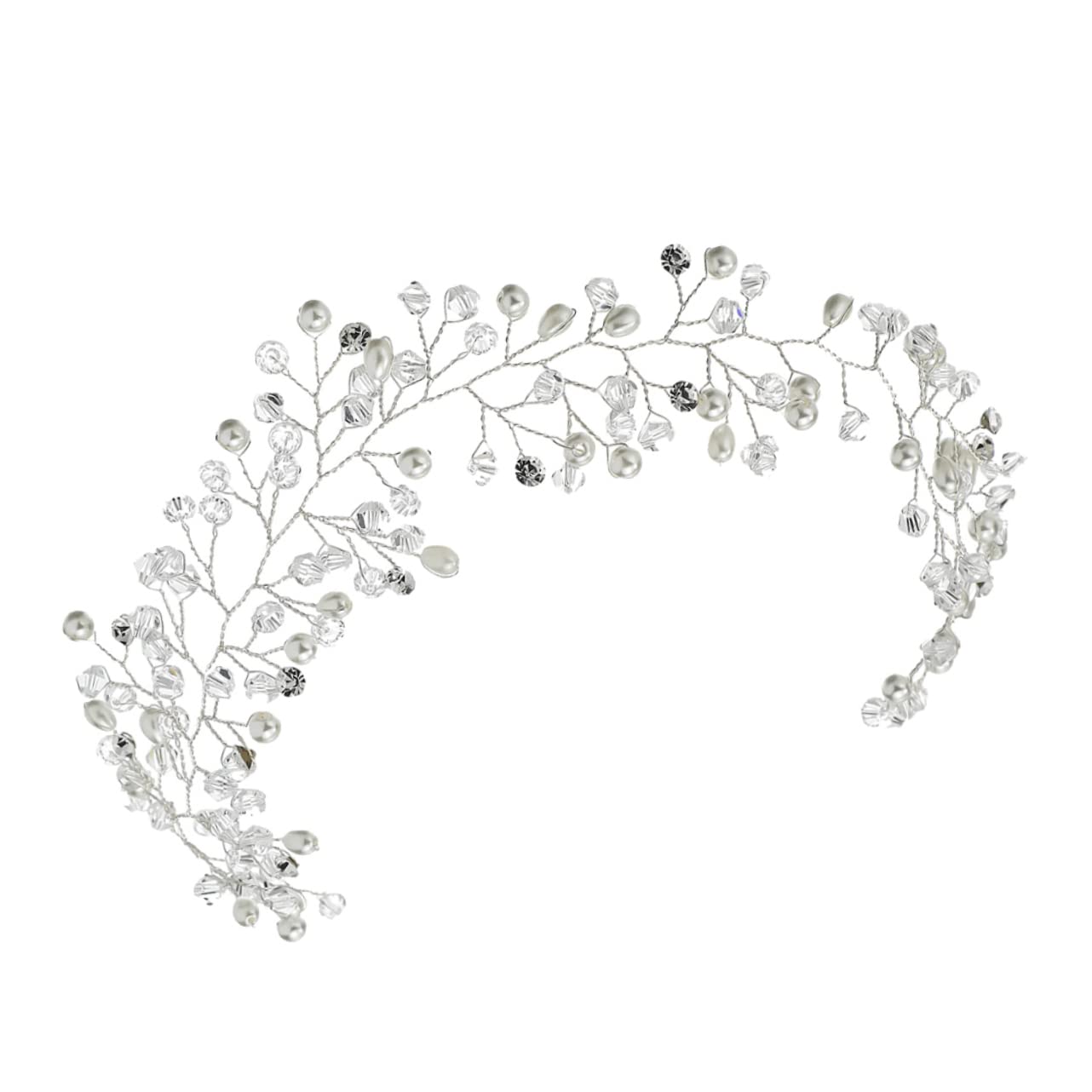 1pc Rhinestone Hair Accessories for Women - Wedding Hair Vines, Tiara & Headbands - Bridal Hair Pieces for Bride, Miss - Perfect for Weddings, Prom, Parties & Special Occasions