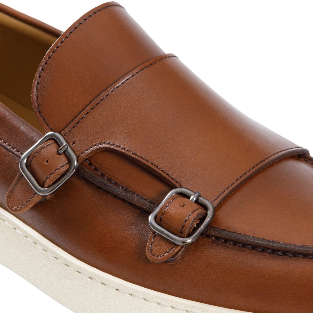 ARTIGIANO ROMA Men's Brown Calf Leather Sneakers - Comfortable & Stylish Casual Shoes for Walking, Travel & Everyday Wear