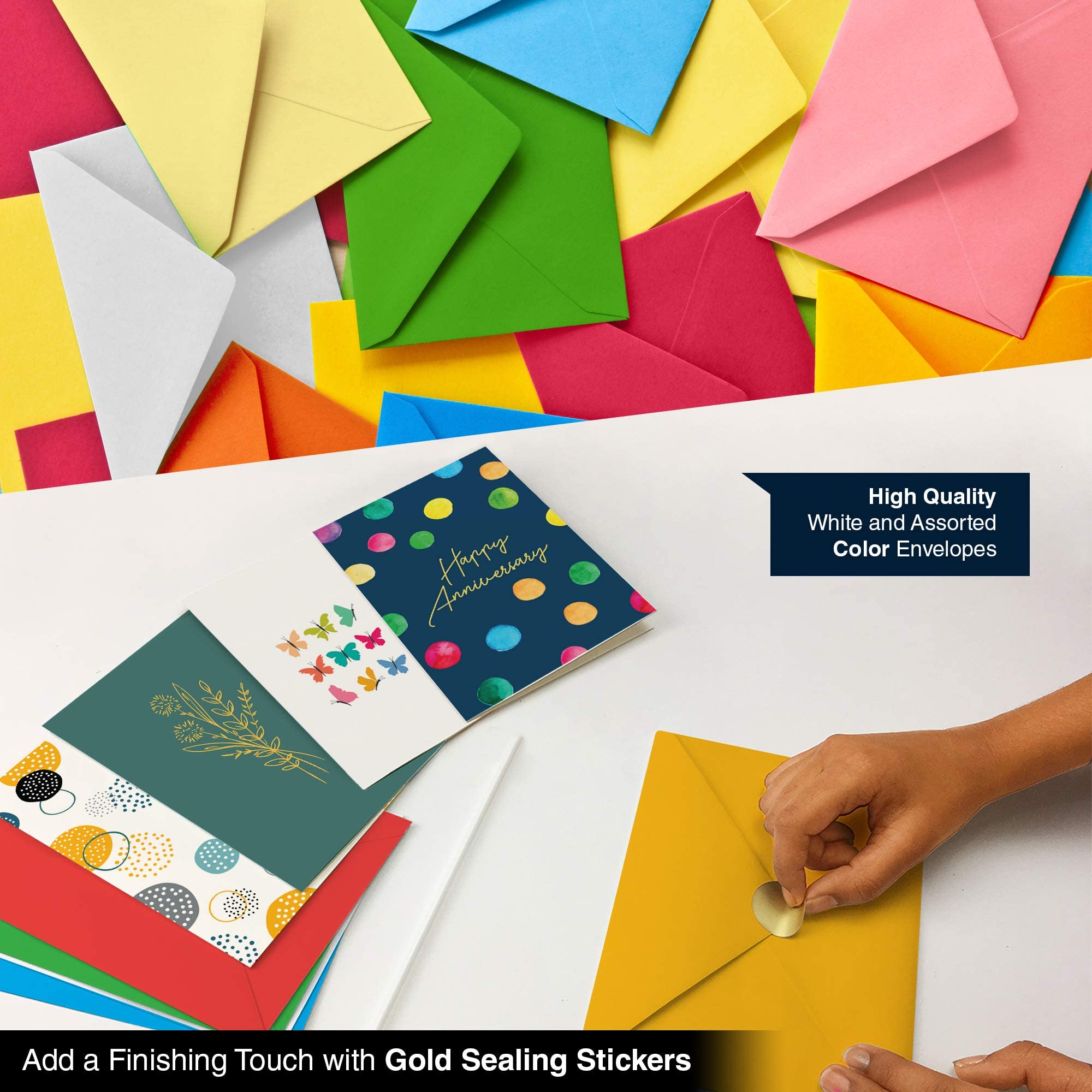 110 Unique All-Occasion Greeting Cards with Envelopes (5x7) - Birthday, Sympathy, Thank You & Holiday Cards Box Set | Perfect for Home, Office & Gift Giving