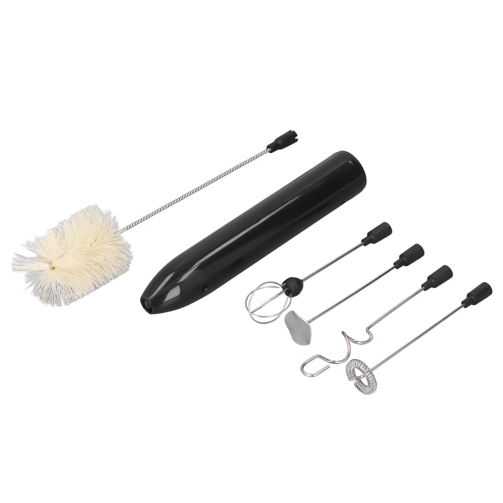Evonecy USB Rechargeable Electric Milk Frother - 4-in-1 Multifunction Foam Maker with Rustproof Stainless Steel & 4 Whisk Heads - Perfect for Matcha, Hot Chocolate, Coffee, Eggs - Ideal for Home, Office & Cafe Use