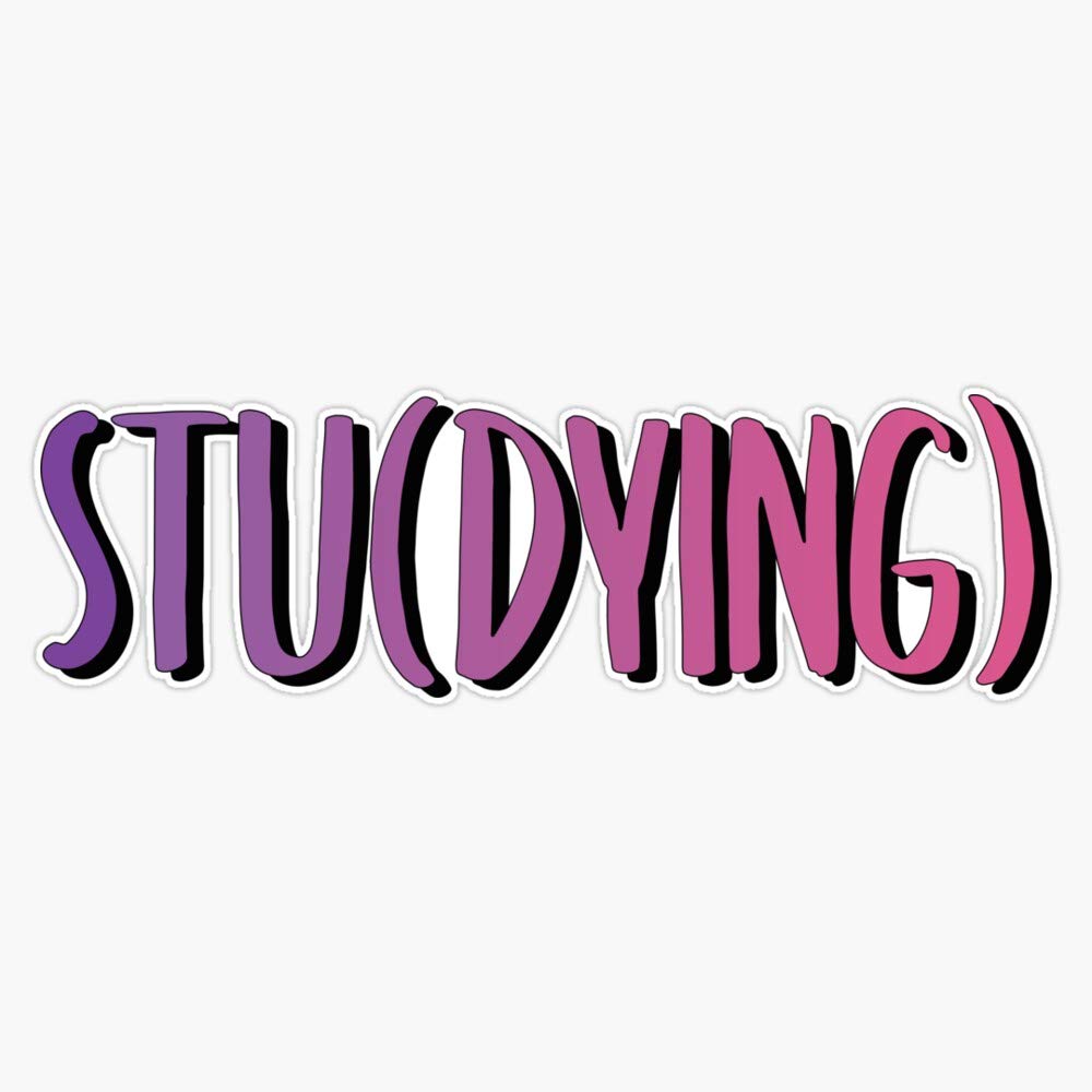 VSCO Studying STU(Dying) Waterproof Vinyl Stickers - 5