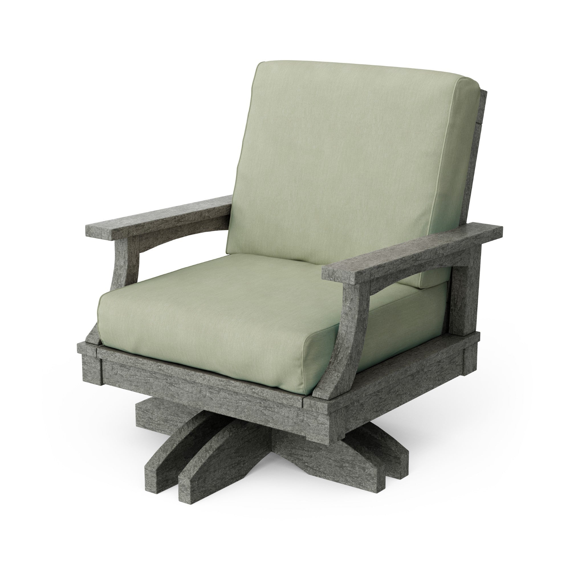Heritage Deep Seating Swivel Chair - 360° Rotating Patio Lounge Chair with Cushions, Weather-Resistant Outdoor Furniture for Garden, Poolside & Backyard Relaxation