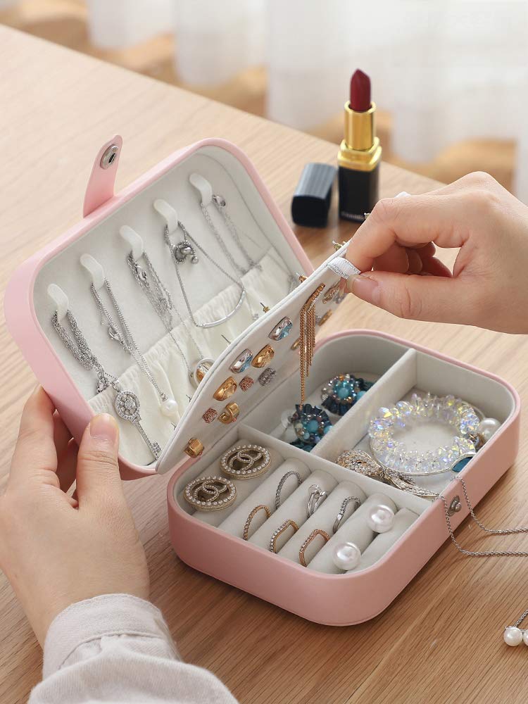 CREATOR Jewelry Box - Premium Small Jewelry Storage Organizer for Necklaces, Earrings & Rings | Travel Jewelry Case for Women & Girls | Perfect for Travel, Gifts & Home Decor