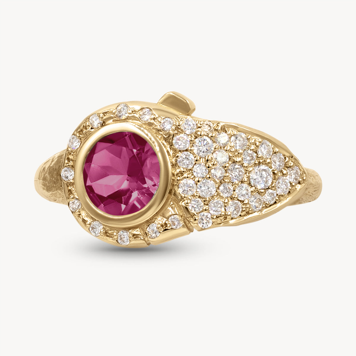 Birthstone Lock Ring - Personalized Sterling Silver Jewelry for Women - Perfect Gift for Birthday, Anniversary & Valentine's Day - Elegant Everyday Wear & Special Occasions