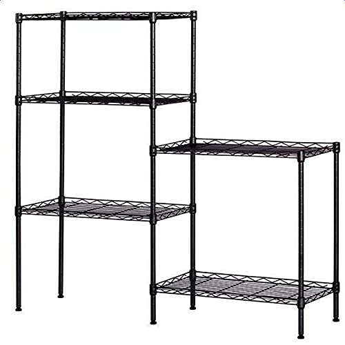 4-Tier Black Metal Wire Shelving Unit - 21