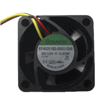Sunon 40x40x20mm Medium Speed Cooling Fan EF40201 B2 000U G99 - Perfect for PC Cooling, Electronics Enclosures & DIY Projects