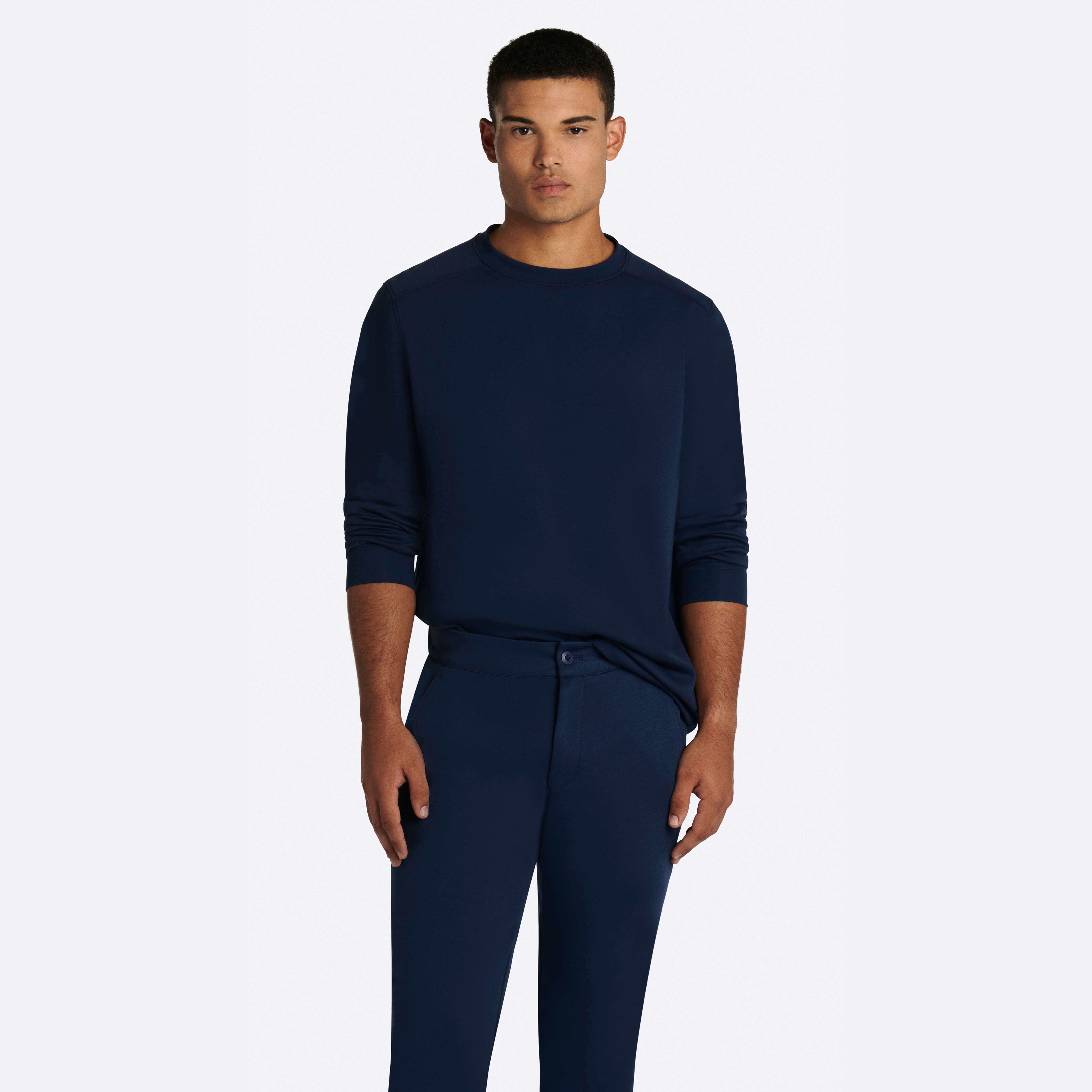 COMFORT Solid Long Sleeve Crew Neck Pullover Sweatshirt for Men & Women - Casual Warm Winter Wear for Outdoor Activities
