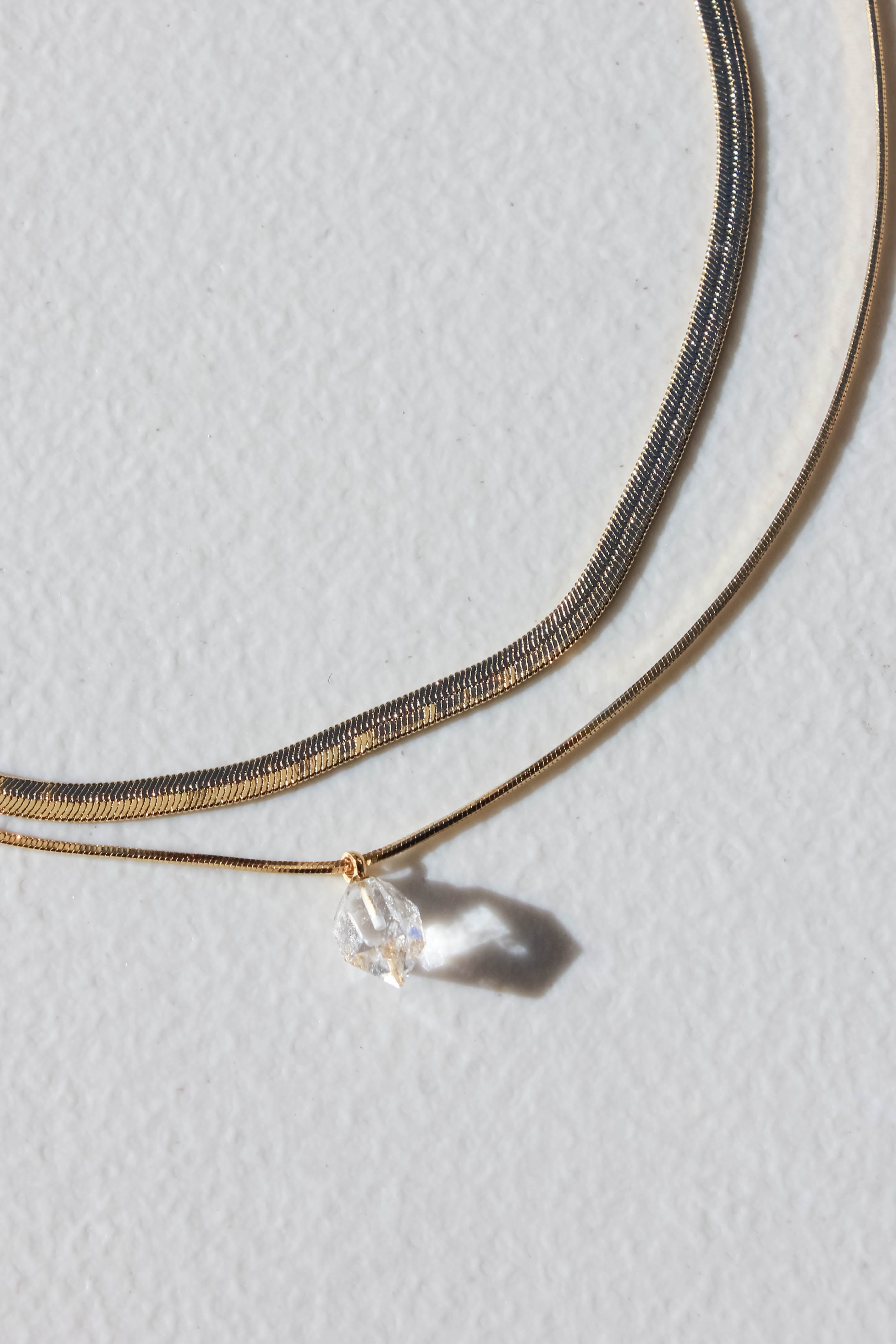 Raw Quartz Layered Necklace - Natural Stone Jewelry for Women | Boho Chic Accessory for Everyday Wear, Layering & Special Occasions