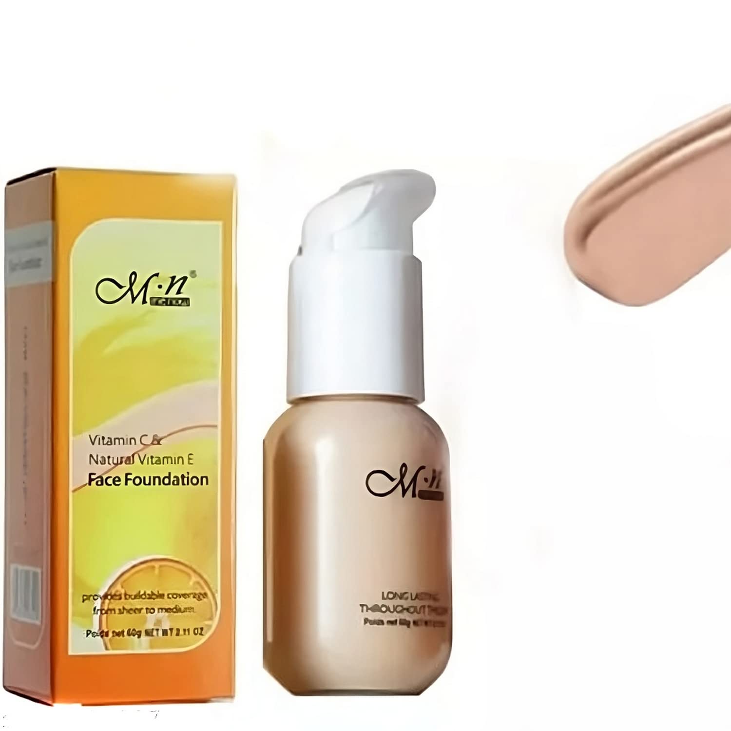 SENECIO Me Now Vitamin C & E Face Foundation - 60g Buildable Coverage (Sheer to Medium) for Flawless, Radiant Skin - Perfect for Daily Wear, Special Occasions & Photography