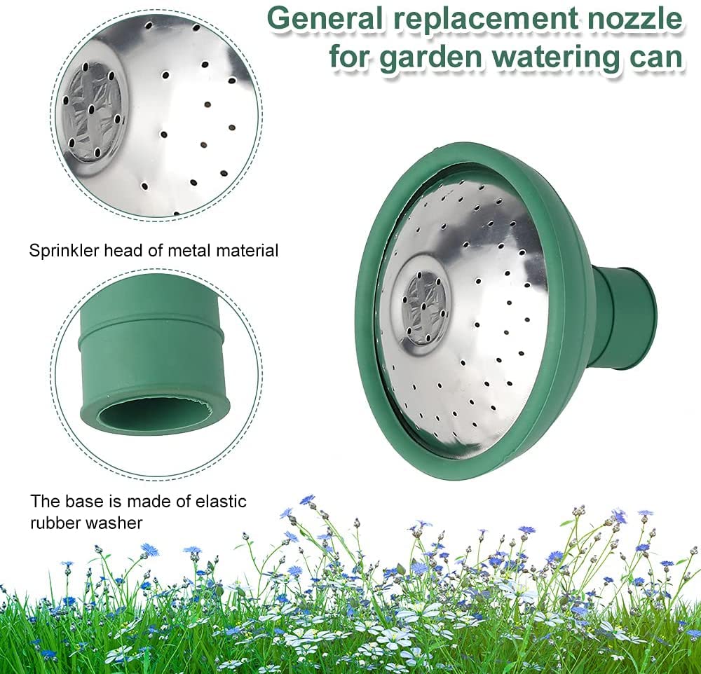 Universal Garden Watering Can Rose Head - 2PCS Water Sprinkler Sprayer Nozzle Replacement for All Watering Cans | Durable Spout Cap for Indoor Plants, Outdoor Flowers & Gardening Tools