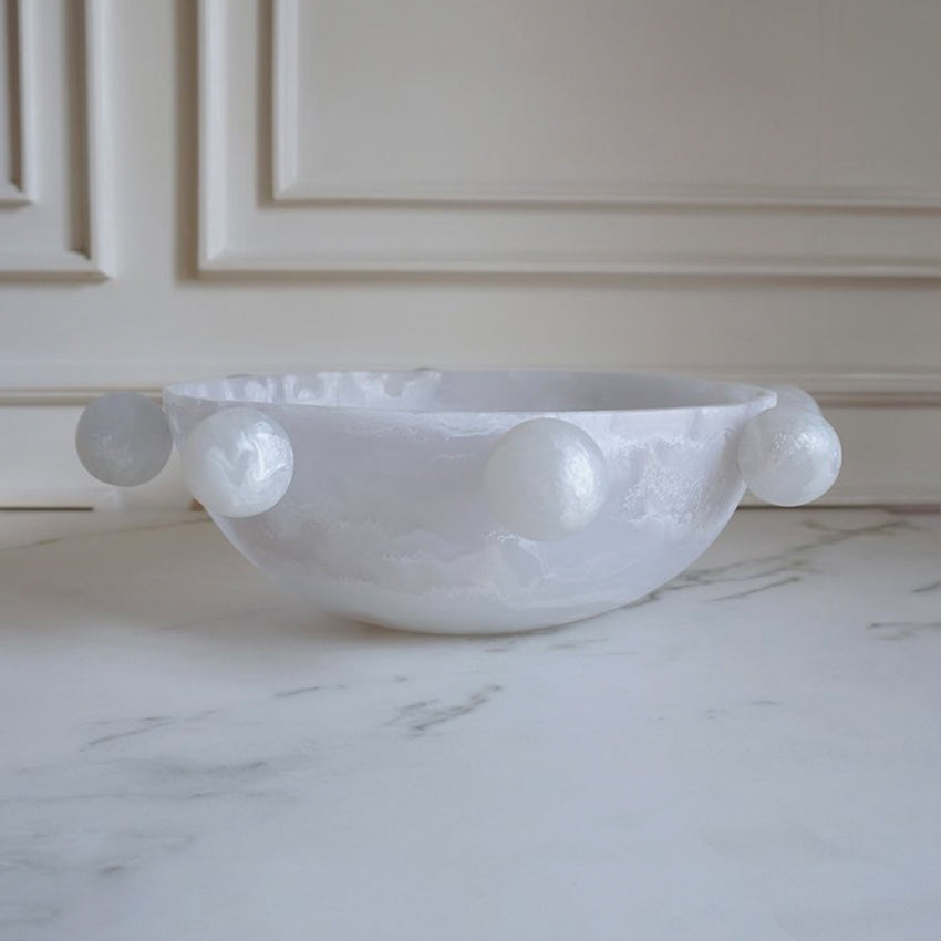 Paola Valle Bubble Bowl - Modern Handmade Ceramic Fruit Bowl for Kitchen & Dining Room Decor - Perfect for Serving Snacks, Fruits, and Displaying Home Decor