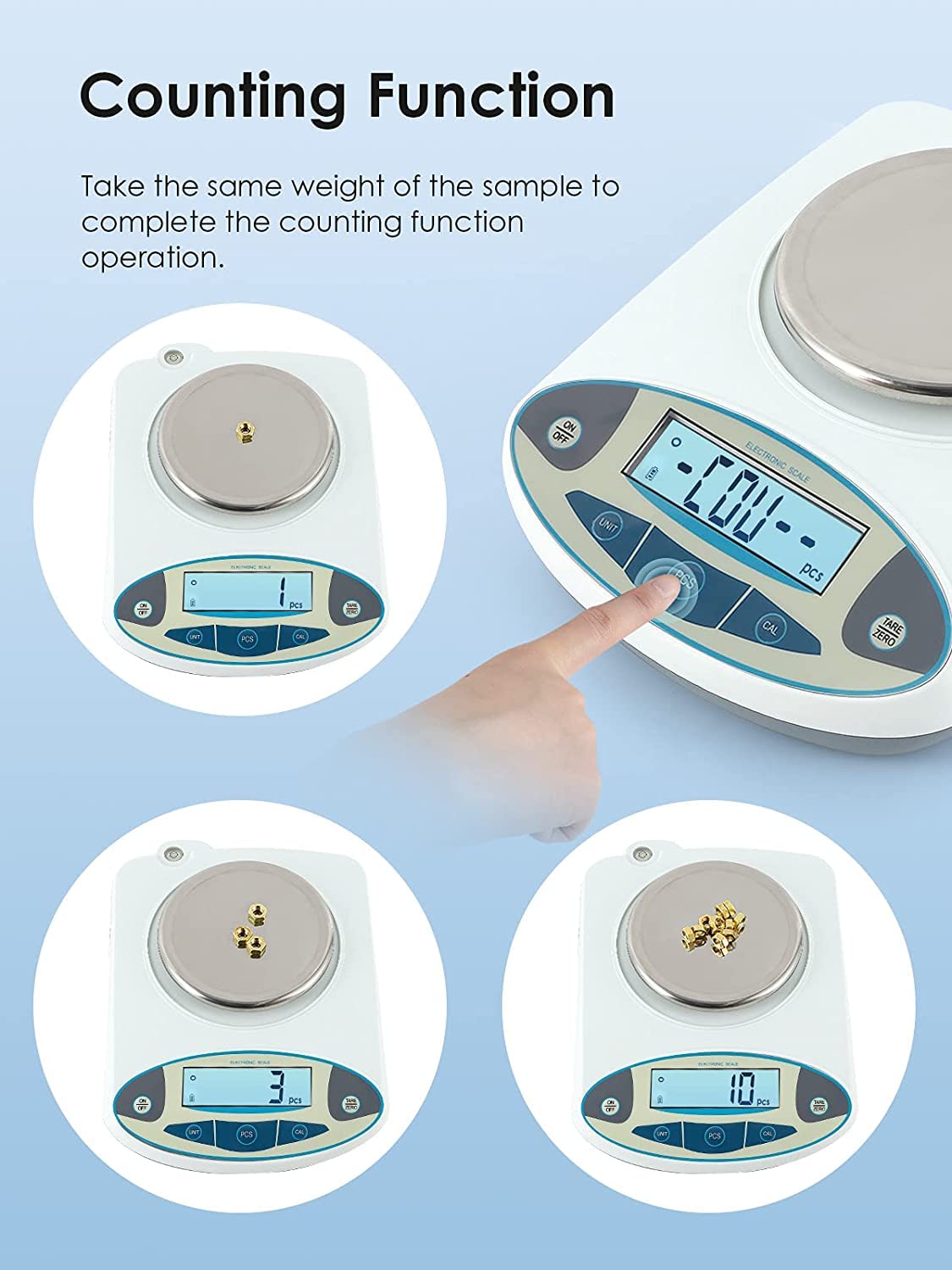 CGOLDENWALL 1000g x 0.01g Precision Digital Analytical Lab Scale - High Accuracy Jewelry & Scientific Balance with 0.01g Resolution, 110V - Perfect for Laboratories, Jewelry Weighing & Research Applications