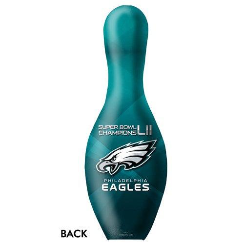 Philadelphia Eagles Super Bowl 52 Champions Bowling Pin - OnTheBallBowling Collectible Memorabilia for Sports Fans, Man Cave Decor, and Game Room Display