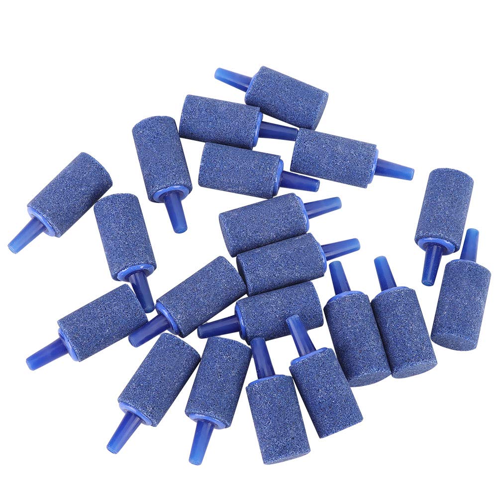 Dioche Cylinder Blue Bubble Stone - Premium Aquarium Air Stone for Fish Tank Aeration, Oxygenation & Decoration | Perfect for Freshwater & Saltwater Tanks, Aquatic Plants, and Pet Fish Habitats