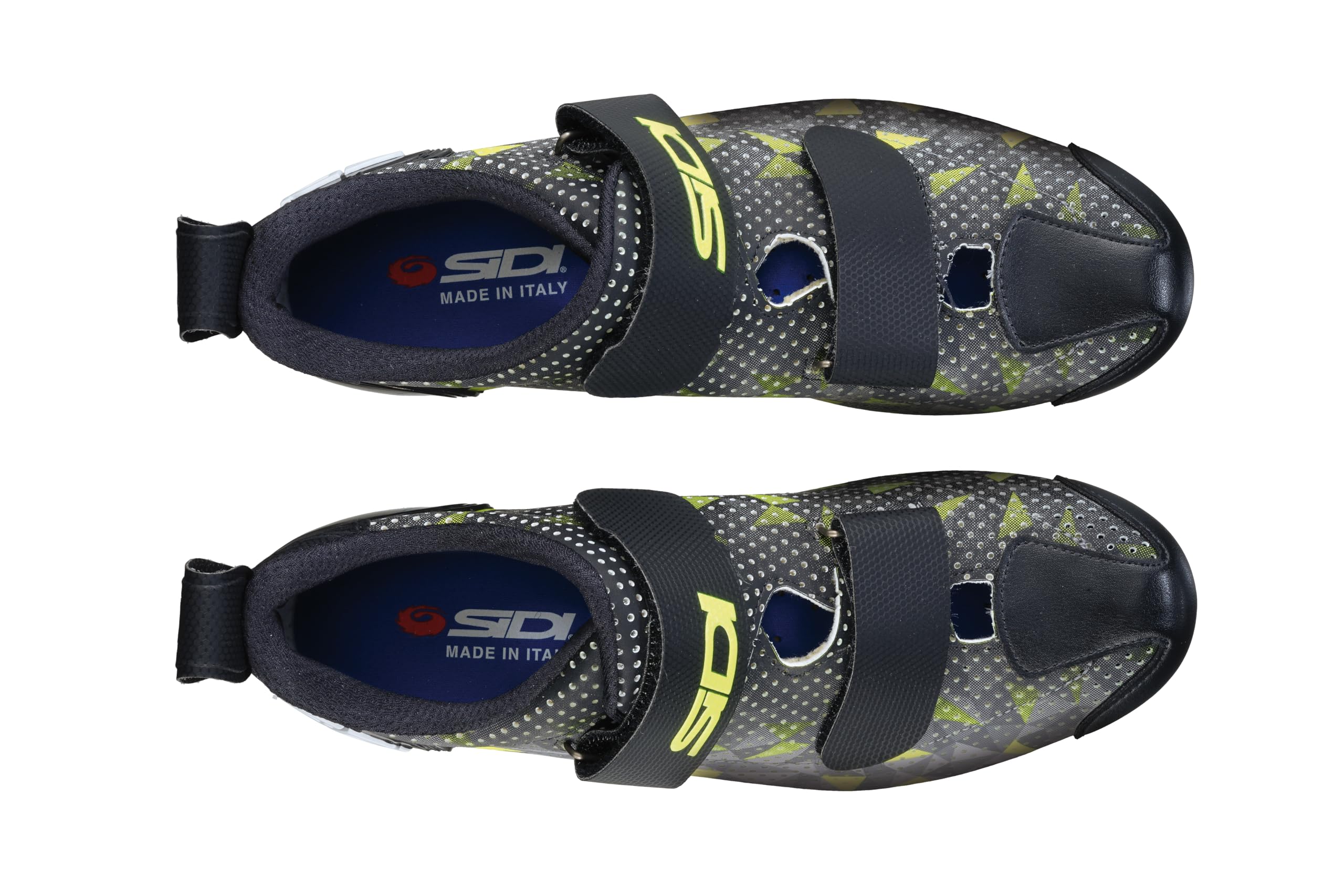 SIDI Men's T-5 AIR Professional Triathlon Cycling Shoes with Secure Velcro Closure - Ideal for Road Biking, Indoor Training & Triathlon Competitions