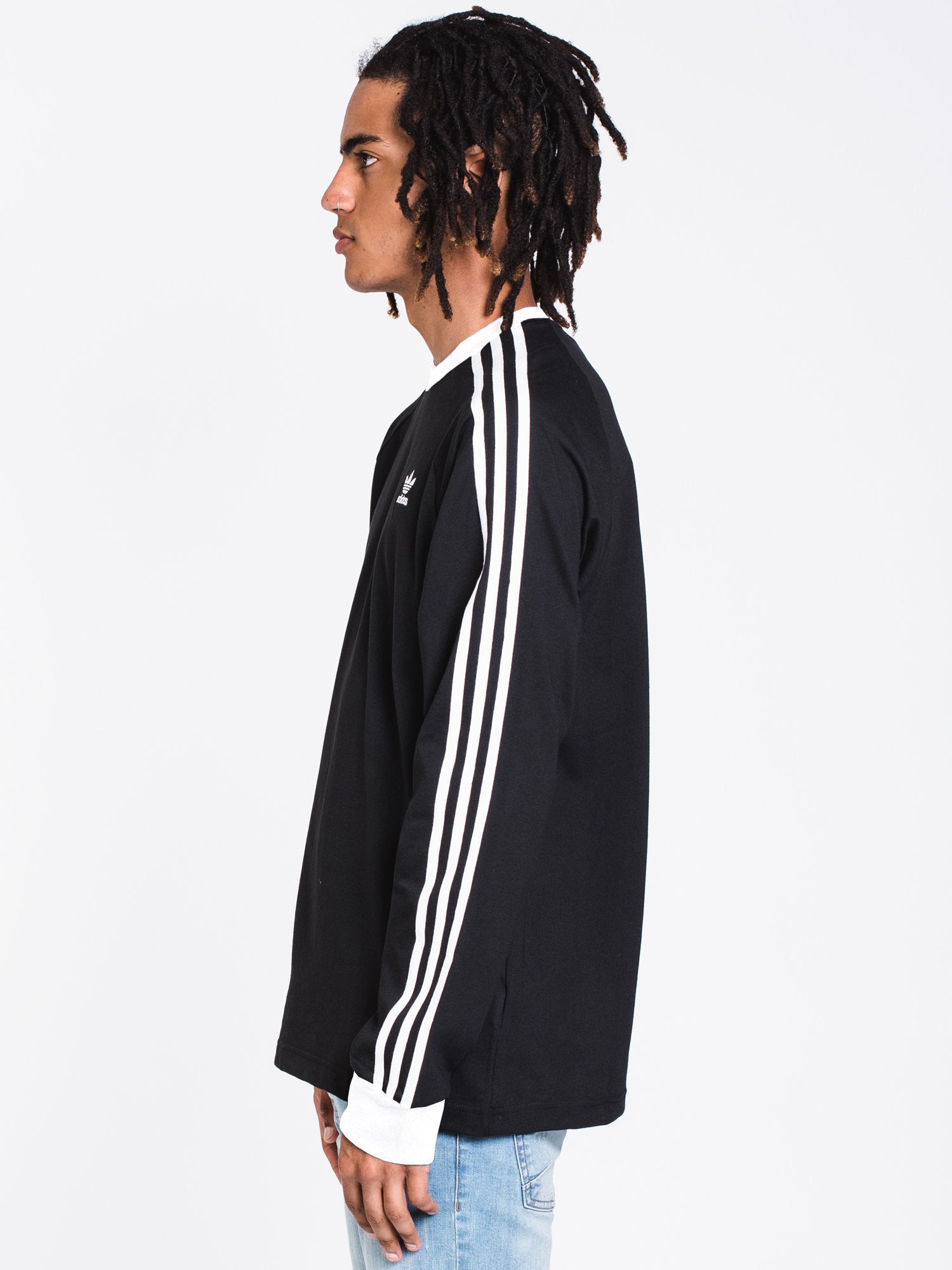 Adidas 3 Stripe Long Sleeve T-Shirt for Men & Women - Athletic Casual Wear for Running, Gym & Everyday Comfort