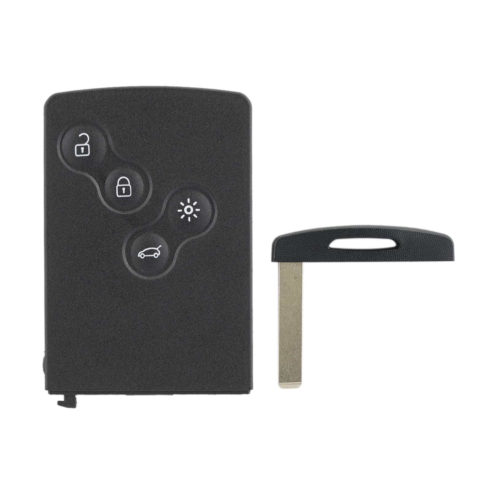 Renault Clio IV & Captur Replacement Remote Key Fob (4 Buttons) with PCF745M (4A) Chip & VA2 Blade - Includes Screwdriver & Key Ring - Perfect for Key Replacement, Car Accessories, and Vehicle Security Upgrades