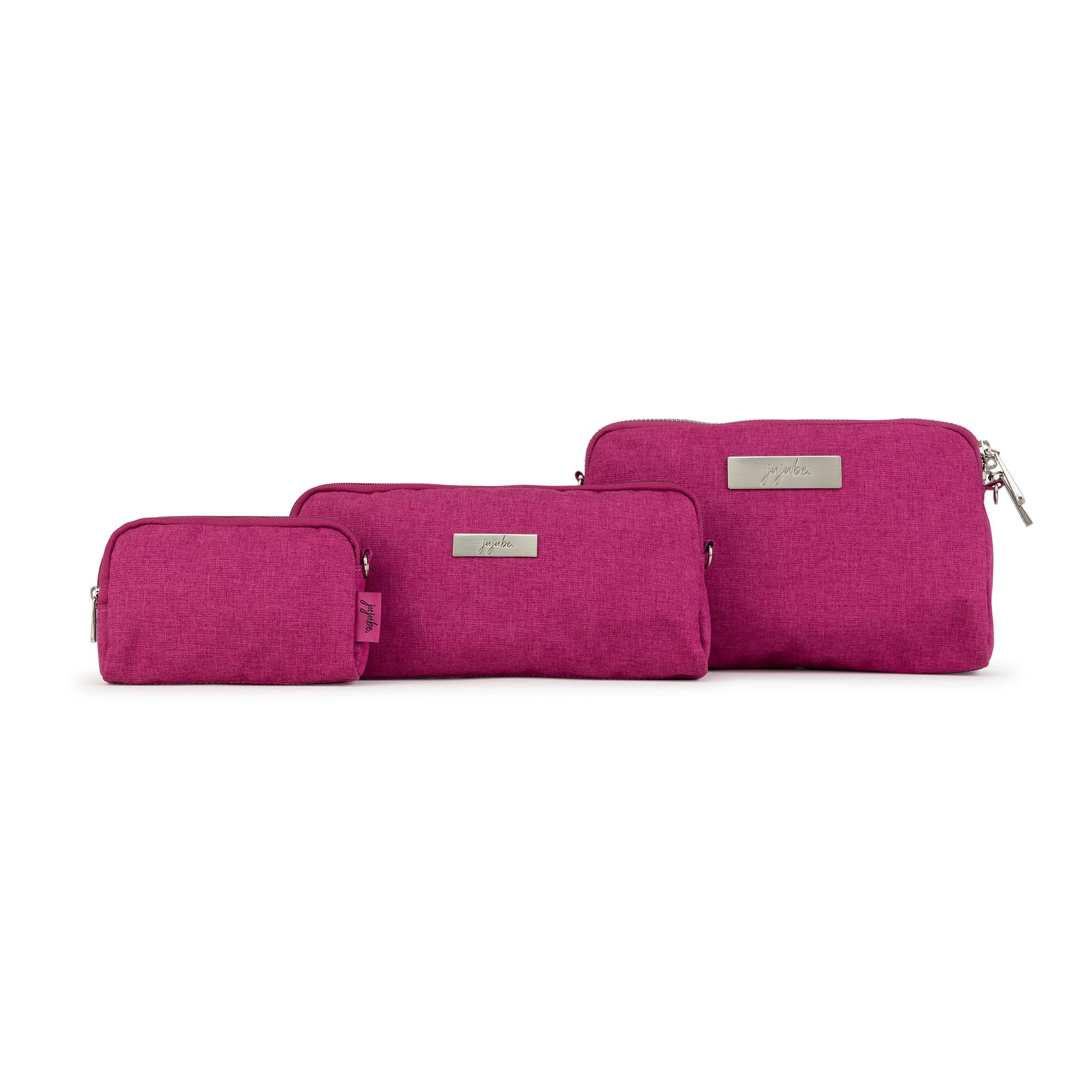 Ju Ju Be Chromatics Raspberry Jam & Grape Crush Collection - Stylish Diaper Bag & Tote for Moms, Perfect for Travel, Work & Everyday Use