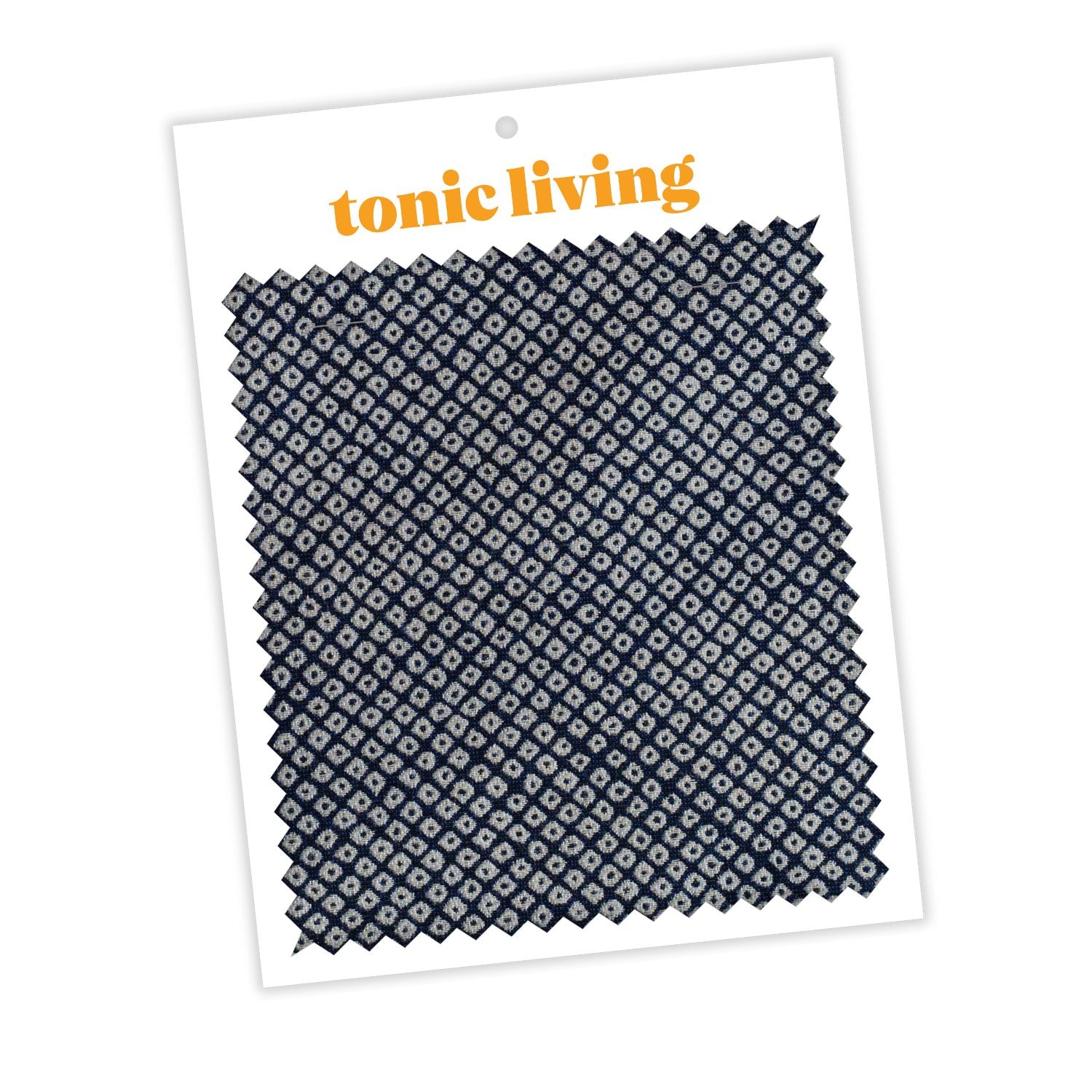 Shibori Indigo Sunbrella Outdoor Fabric - Waterproof & UV Resistant - Perfect for Patio Furniture, Cushions, and Awnings