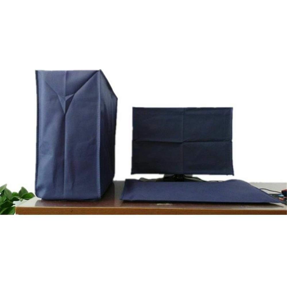 3-Piece Desktop Computer Protective Case Set - Dustproof Cover for Monitor, Keyboard & Tower (Fits up to 27 Inch Screens) | Perfect for Home Office, Gaming Setup & Workspace Protection