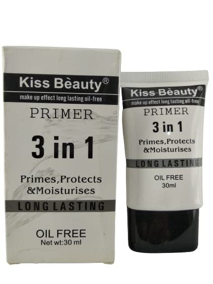 URJUWANI KISS BEAUTY 3-in-1 Primer Moisturizer & Makeup Base - 30ml Hydrating Face Cream for Smooth Skin - Perfect for Daily Makeup Routine & Flawless Foundation Application