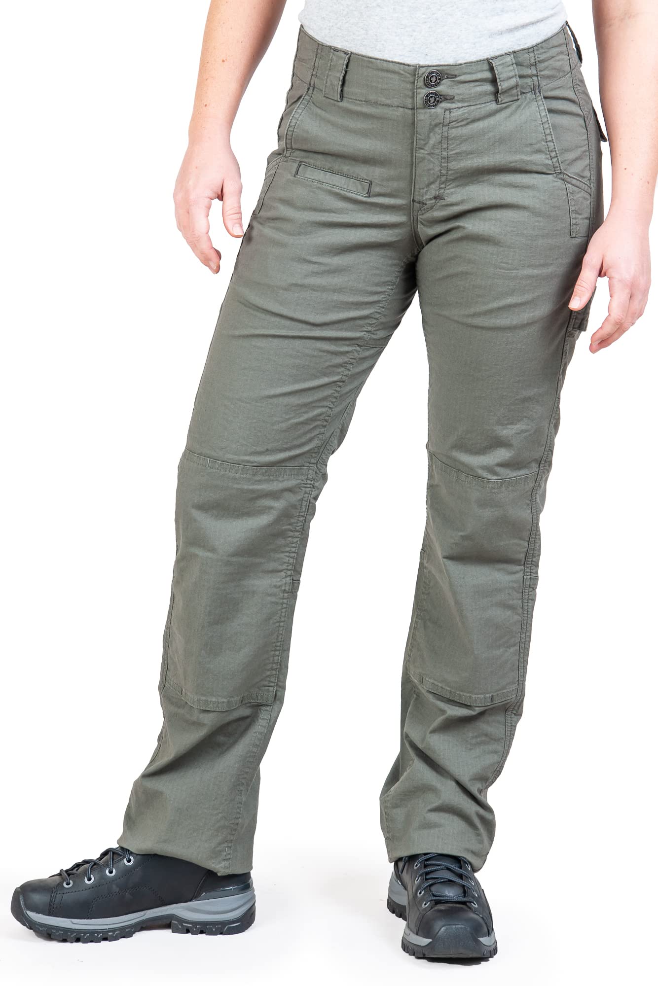 Durable Women's Dovetail Workwear Cargo Pants - Relaxed Fit with 10 Functional Pockets for Construction, Landscaping & Outdoor Work | Heavy Duty Work Pants for Women