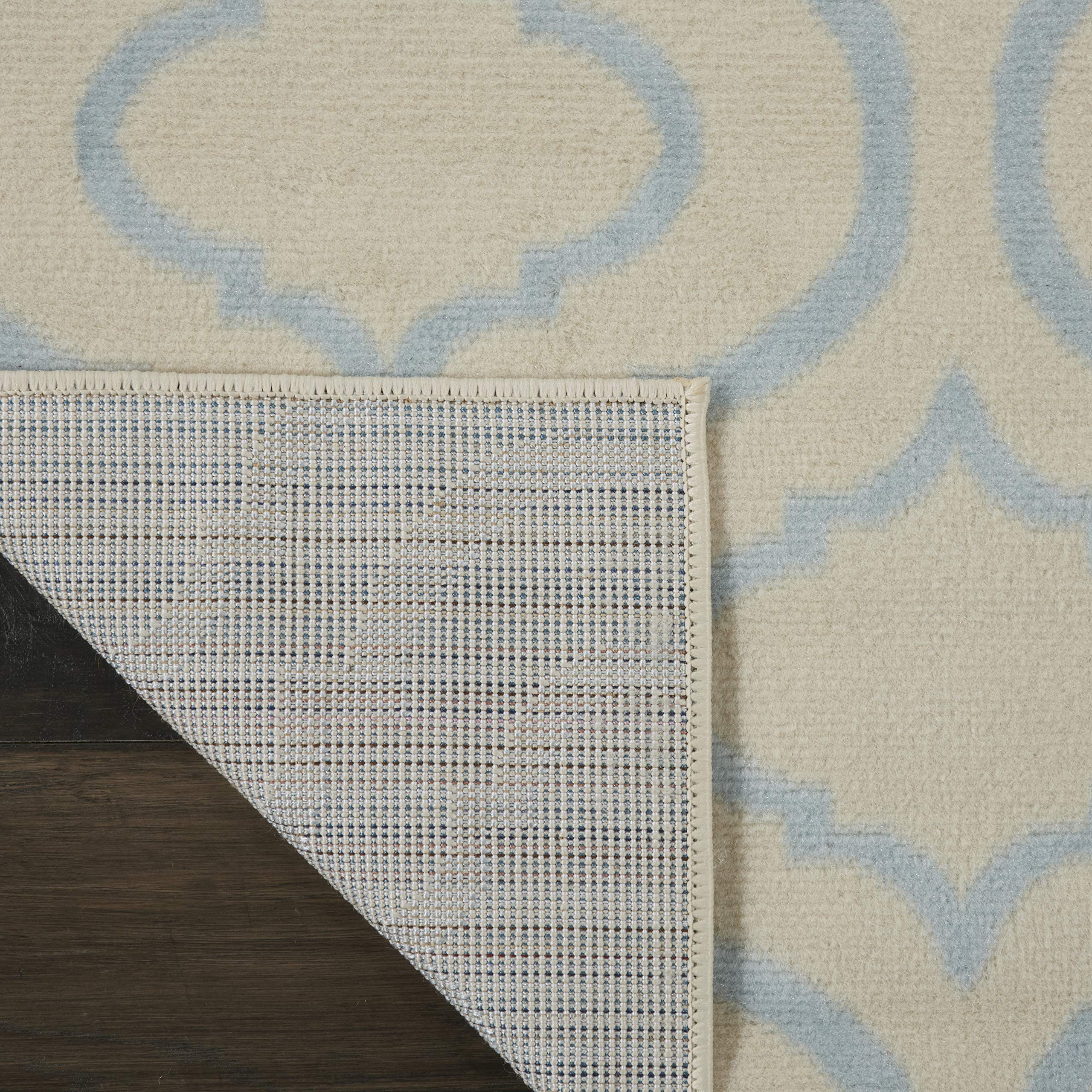 Nourison Jubilant Trellis Ivory/Blue 2'3