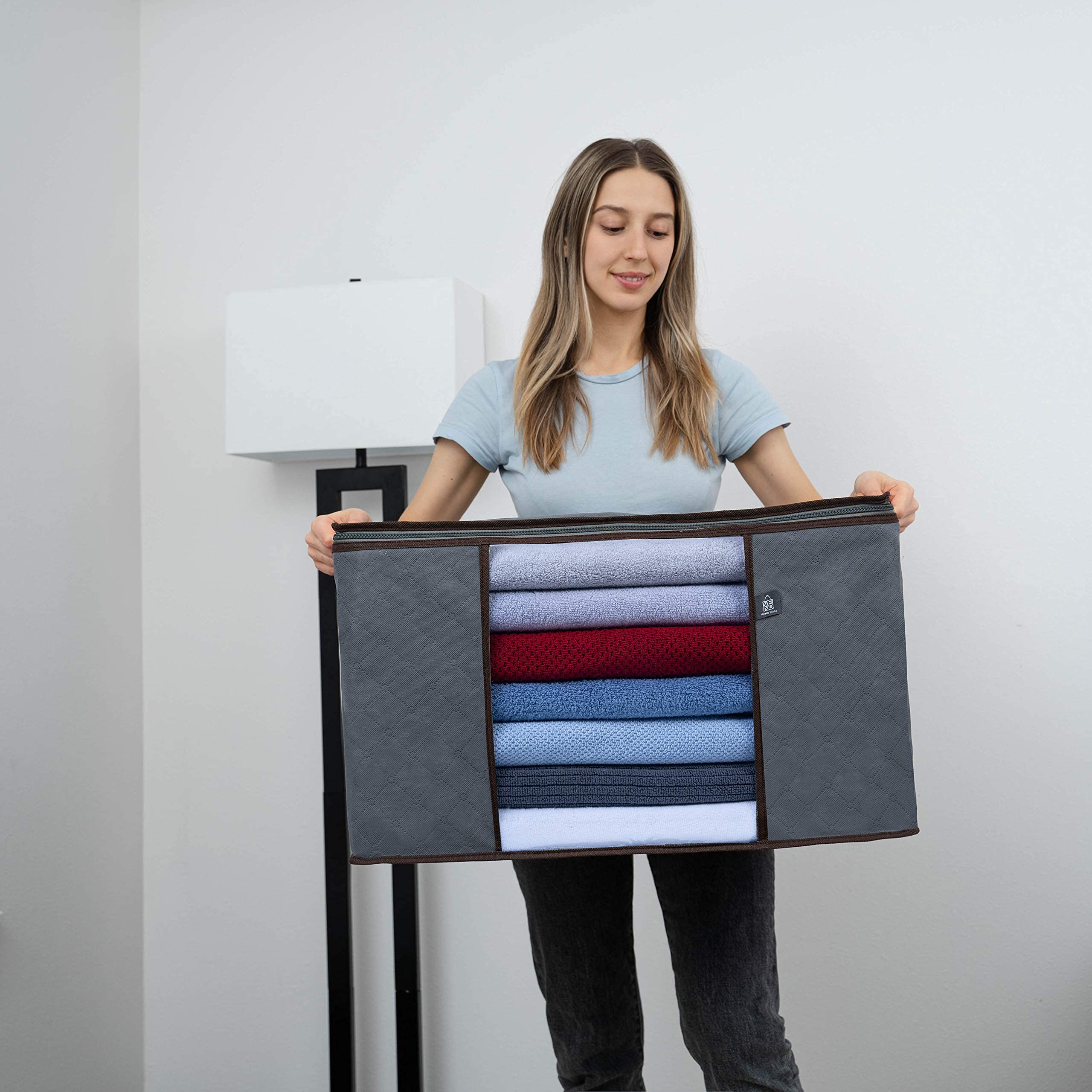 VENO 13-Pack Vacuum Storage Bags for Clothes, Blankets & Bedding - Space Saving Organizer for Seasonal Wardrobe, Travel & Home Closet Organization (Multiple Sizes)