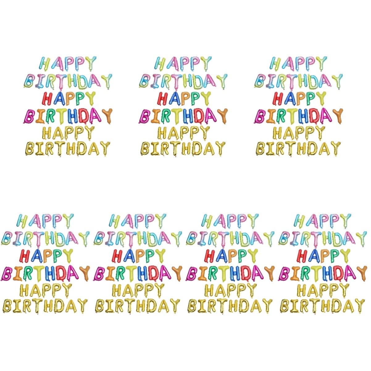 BESTOYARD 7-Piece Wedding & Birthday Party Decorations Set - Foil Balloons, Signs & Props for Wedding, Bridal Shower, Anniversary, Baby Shower & Birthday Celebrations
