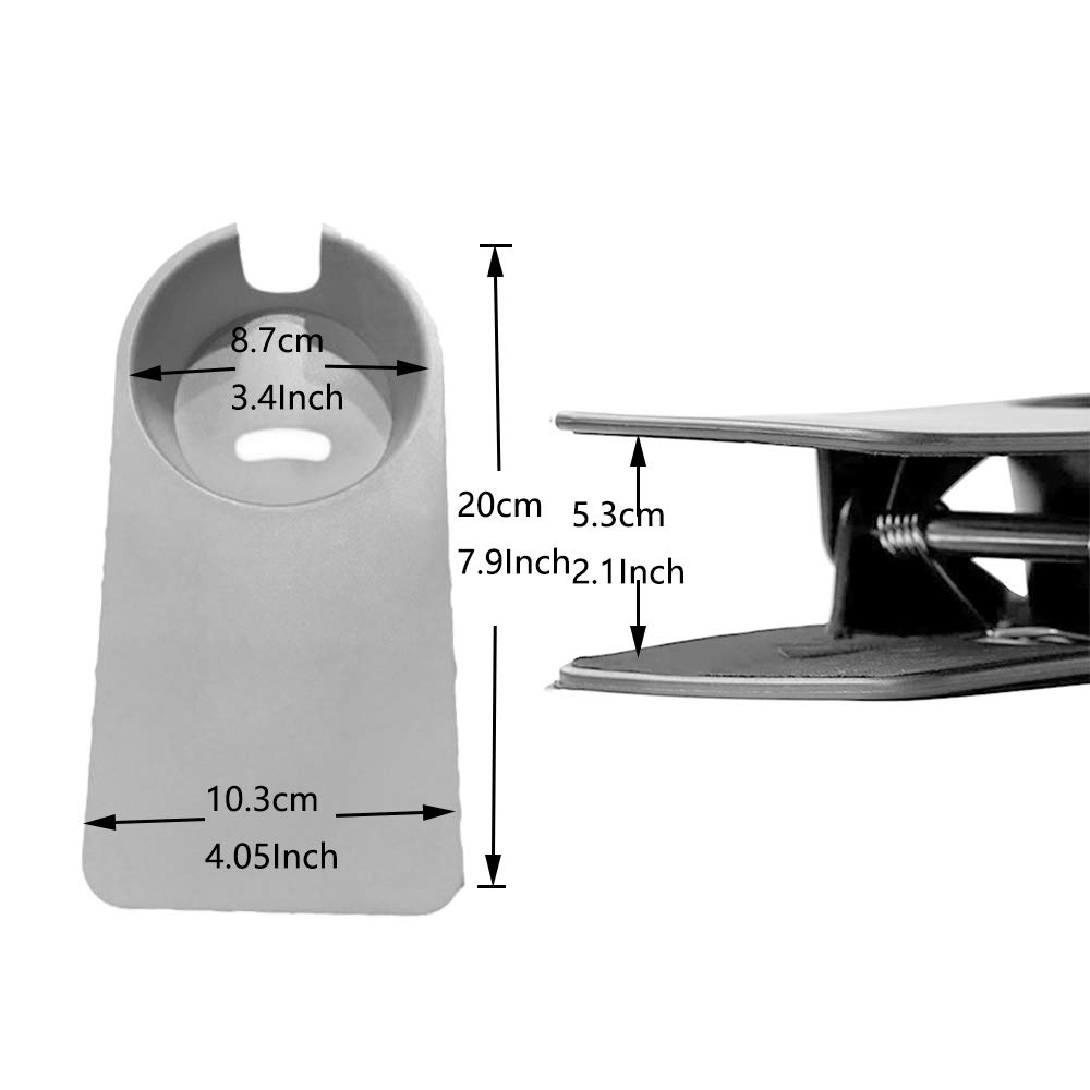 Sturdy Black Cup Holder Clip for Desk - Secure Drink Holder for Coffee, Soda, Water Bottles - Perfect for Home Office, Car, Bedside Table & Outdoor Use