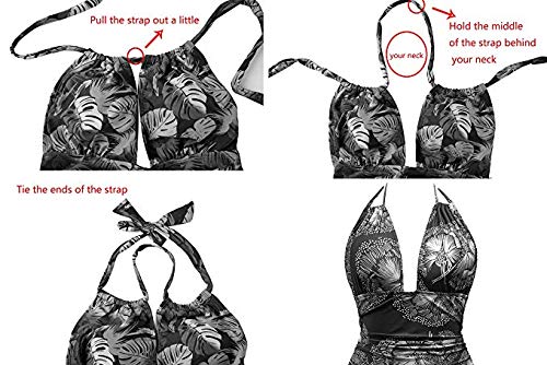 EastElegant Maternity Swimsuits One Piece V-Neck Pregnancy Swimwear Halter Maternity Bikini - Comfortable & Stylish for Beach, Pool & Pregnancy Photos
