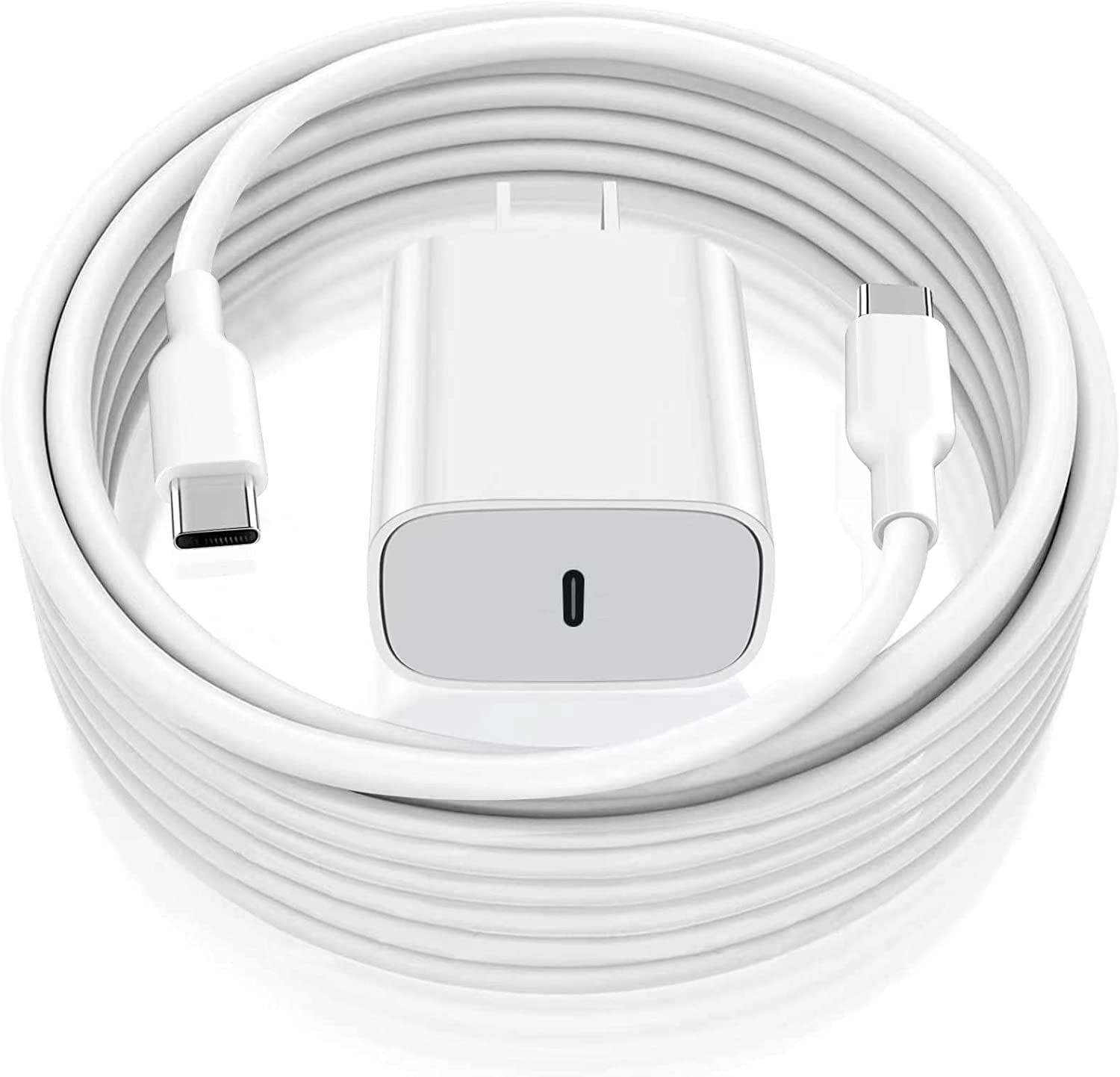 Apple MFi Certified 20W USB C Fast Charger with 6.6ft USB C to C Cable - Compatible with iPad Pro 12.9/11 (2022/2021/2020/2018), iPad Air 5th/4th Gen, iPad Mini 6, iPad 10 - Perfect for Home, Office & Travel Charging