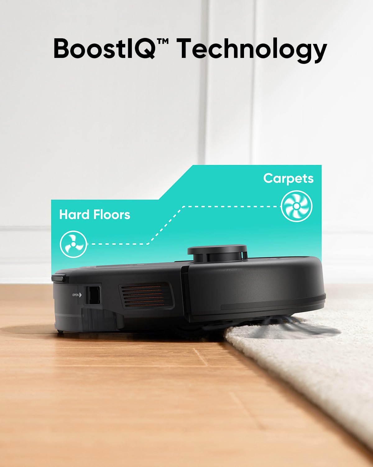 eufy L60 Robot Vacuum with Self-Empty Station - 6× Dust Bags Included - Smart Mapping, Strong Suction for Pet Hair & Hard Floors - Perfect for Home Cleaning & Pet Owners