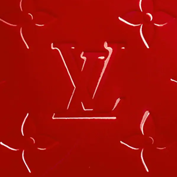 Authentic LV Monogram Vernis Leather Cosmetic Pouch in Cherry Red - Luxury Makeup Bag for Travel & Everyday Use