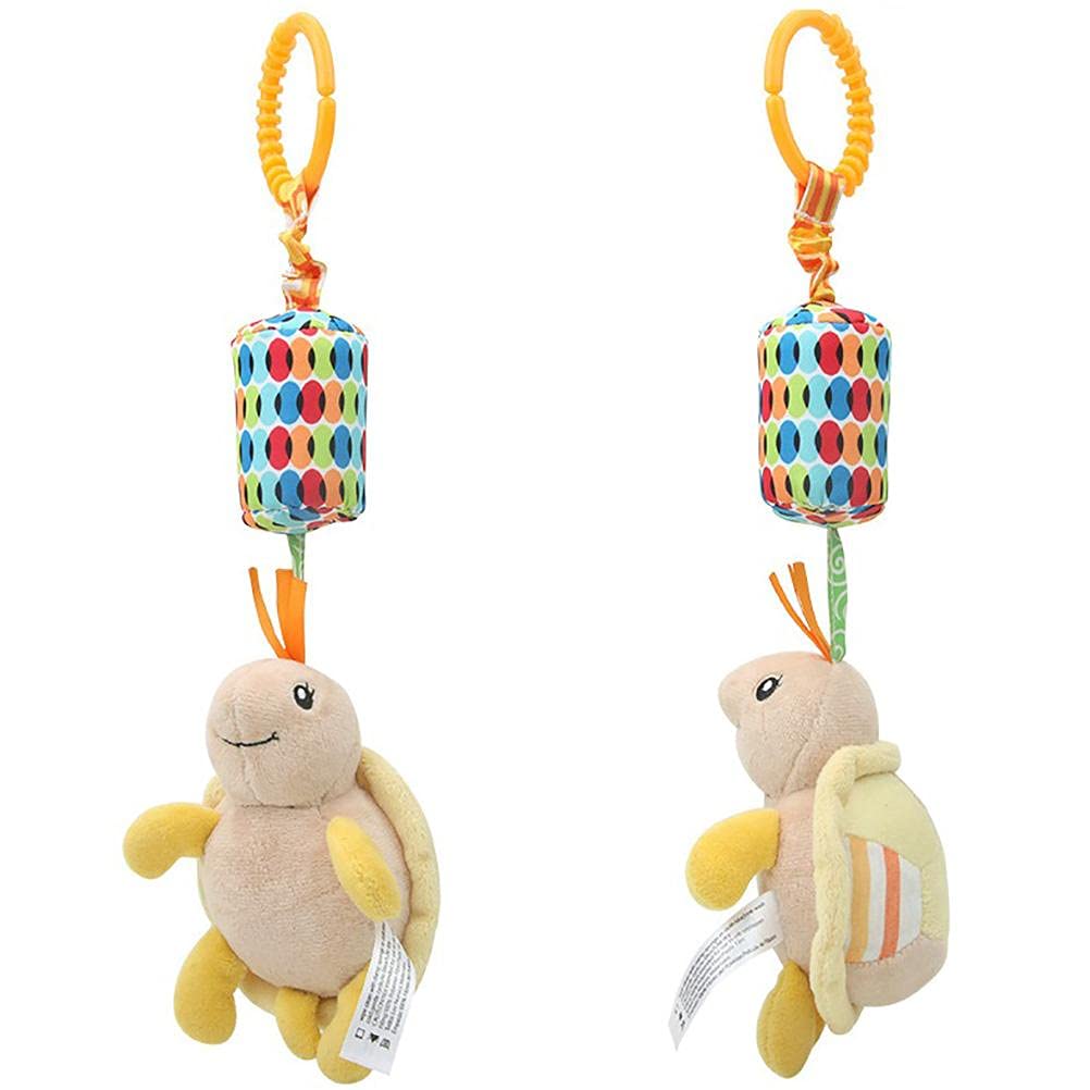Shiker Baby Stuffed Animal Rattle Toys - Cute Cartoon Plush Hanging Rattles for Newborns, Infant Crib & Car Seat Toys, Stroller & Bed Wind Chimes for Boys & Girls | Perfect for Nursery Decor, Sensory Play & Early Learning Development