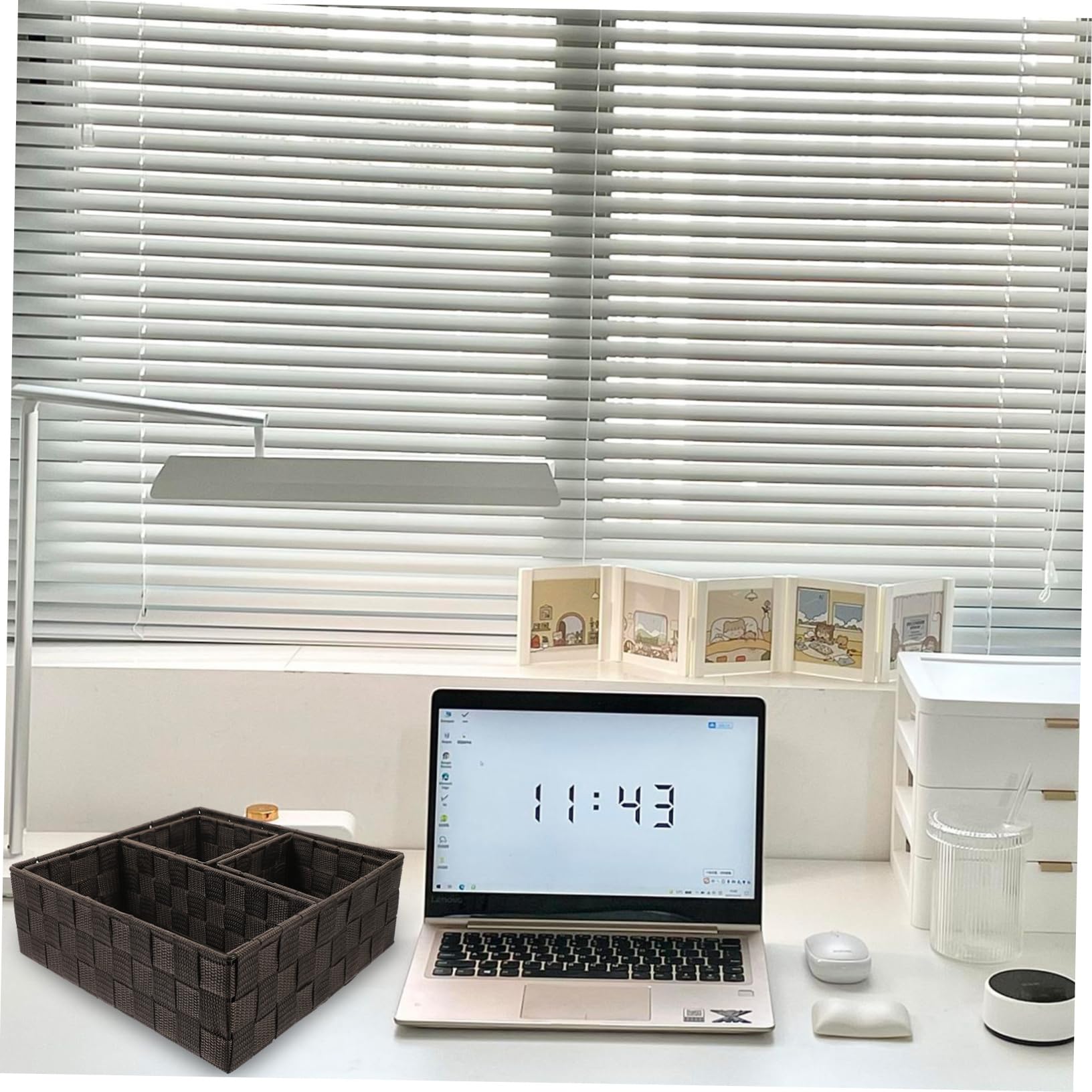 Zerodeko 4-Piece Desk Organizer Set - Storage Cubes for Home Office, School & Workspace - Perfect for Organizing Stationery, Books & Office Supplies